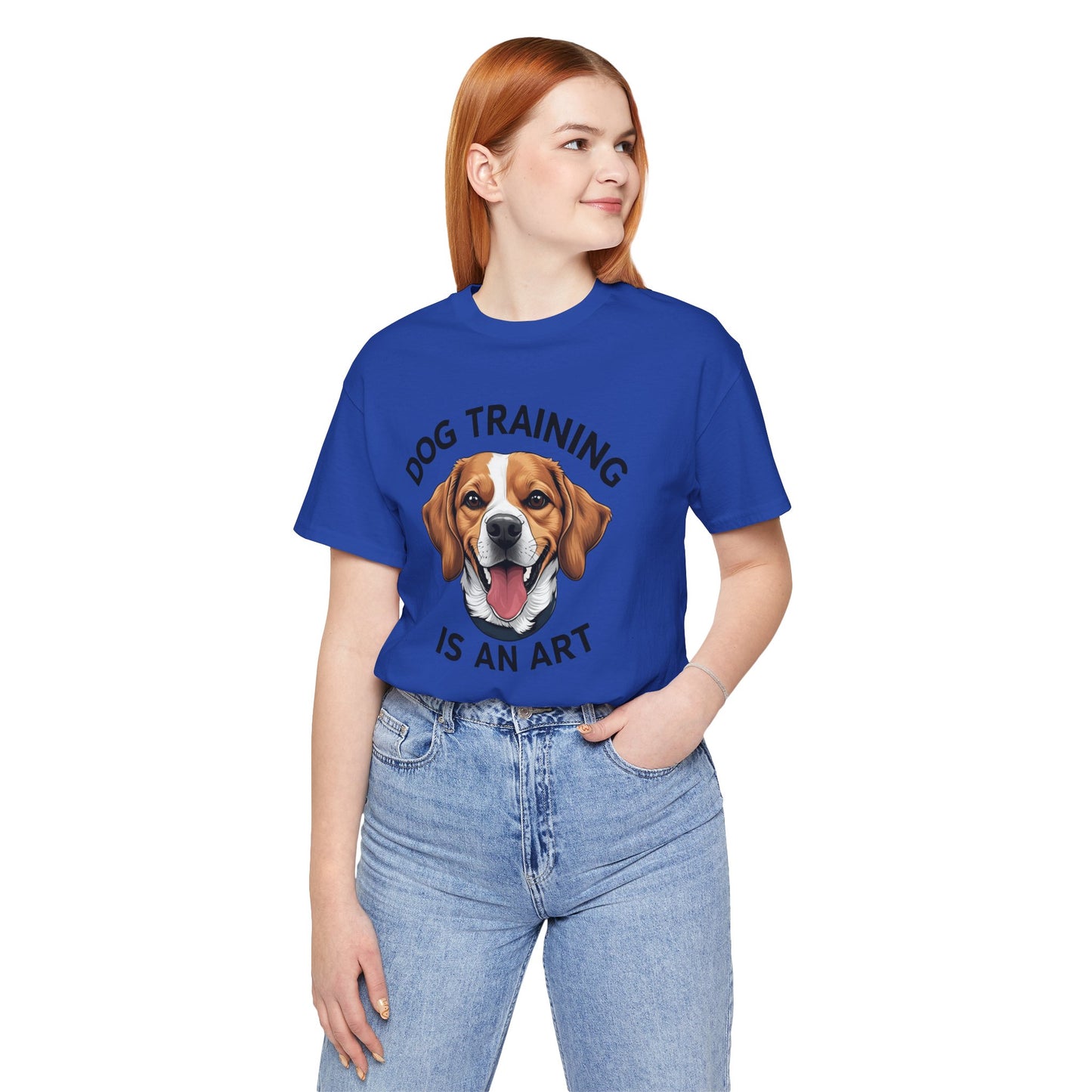 Dog Training is An Art Tee - Unisex Jersey Short Sleeve, Gift for Dog Lovers, Training T-Shirt, Dog Owner Apparel, Cute Canine Shirt