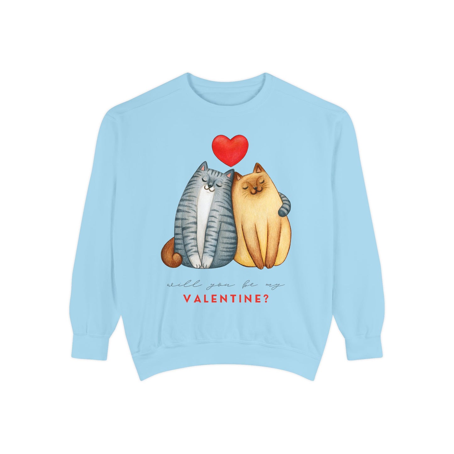 Love Cats Unisex Sweatshirt - Perfect for Valentine's Day