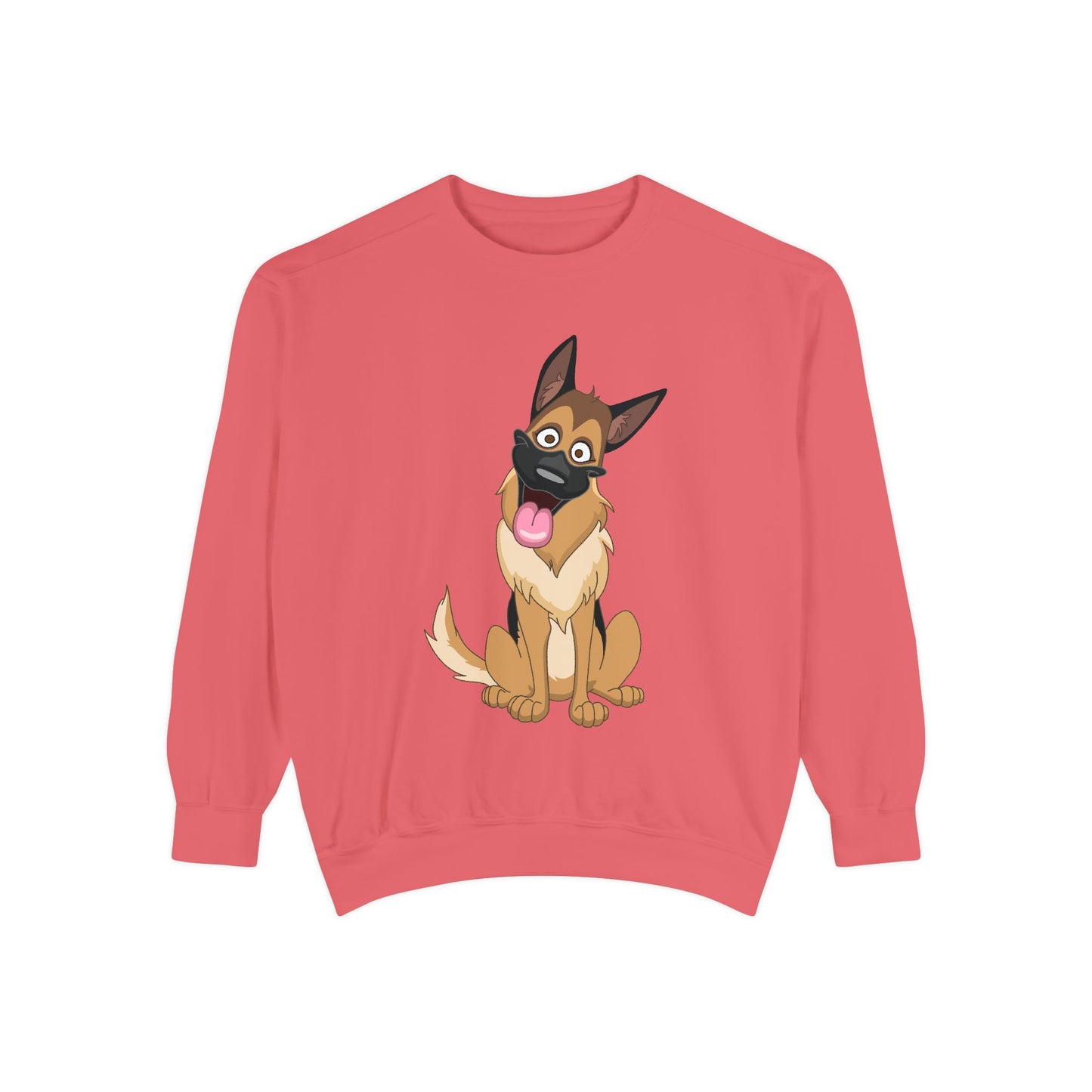 Funny Dog Cartoon Sweatshirt for Pet Lovers - Unisex Garment-Dyed Apparel