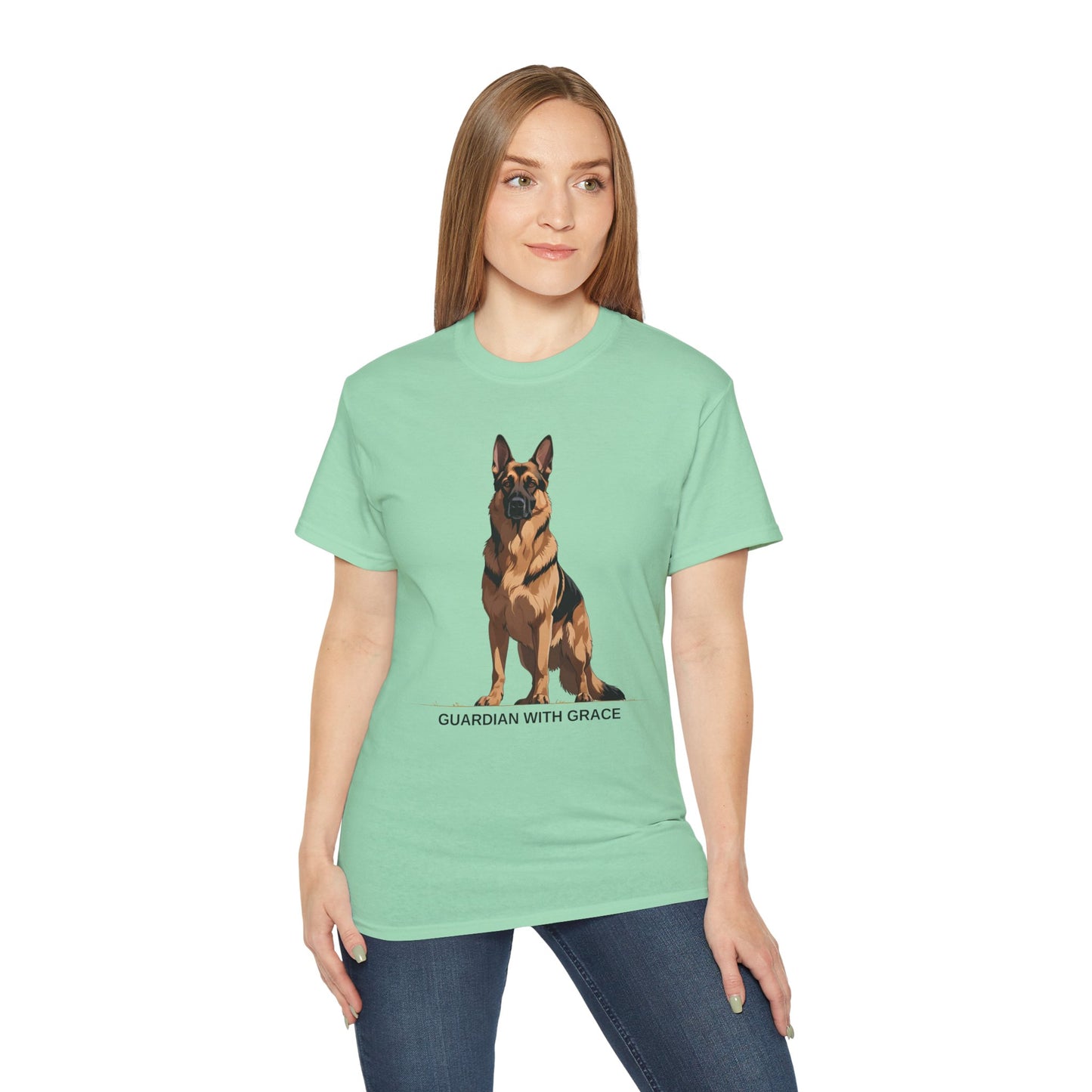 German Shepherd Guardian Tee - Unisex Ultra Cotton Shirt, Dog Lover Gift, Animal Spirit Apparel, Pet Memorial, Birthday Tee, Casual Wear