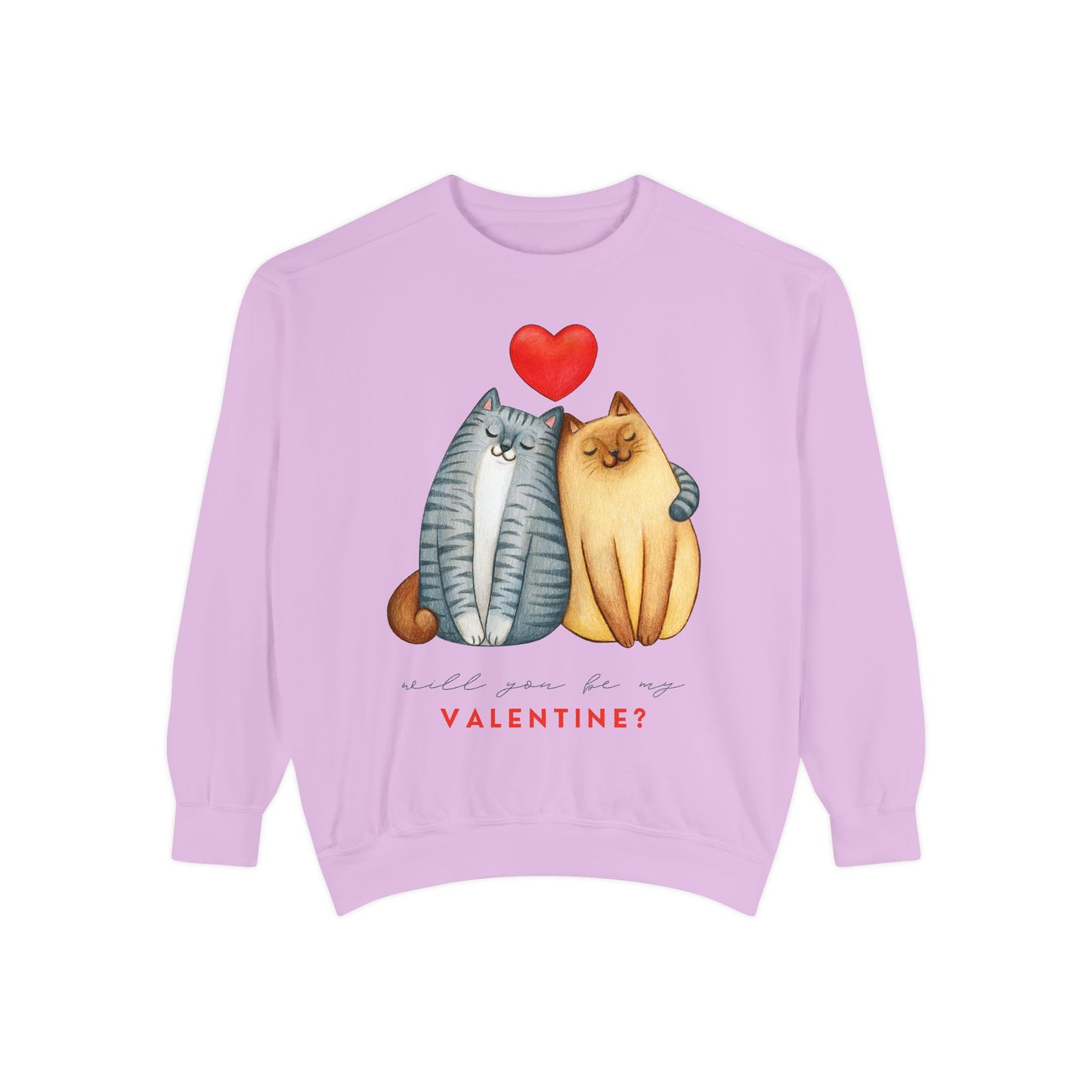 Love Cats Unisex Sweatshirt - Perfect for Valentine's Day