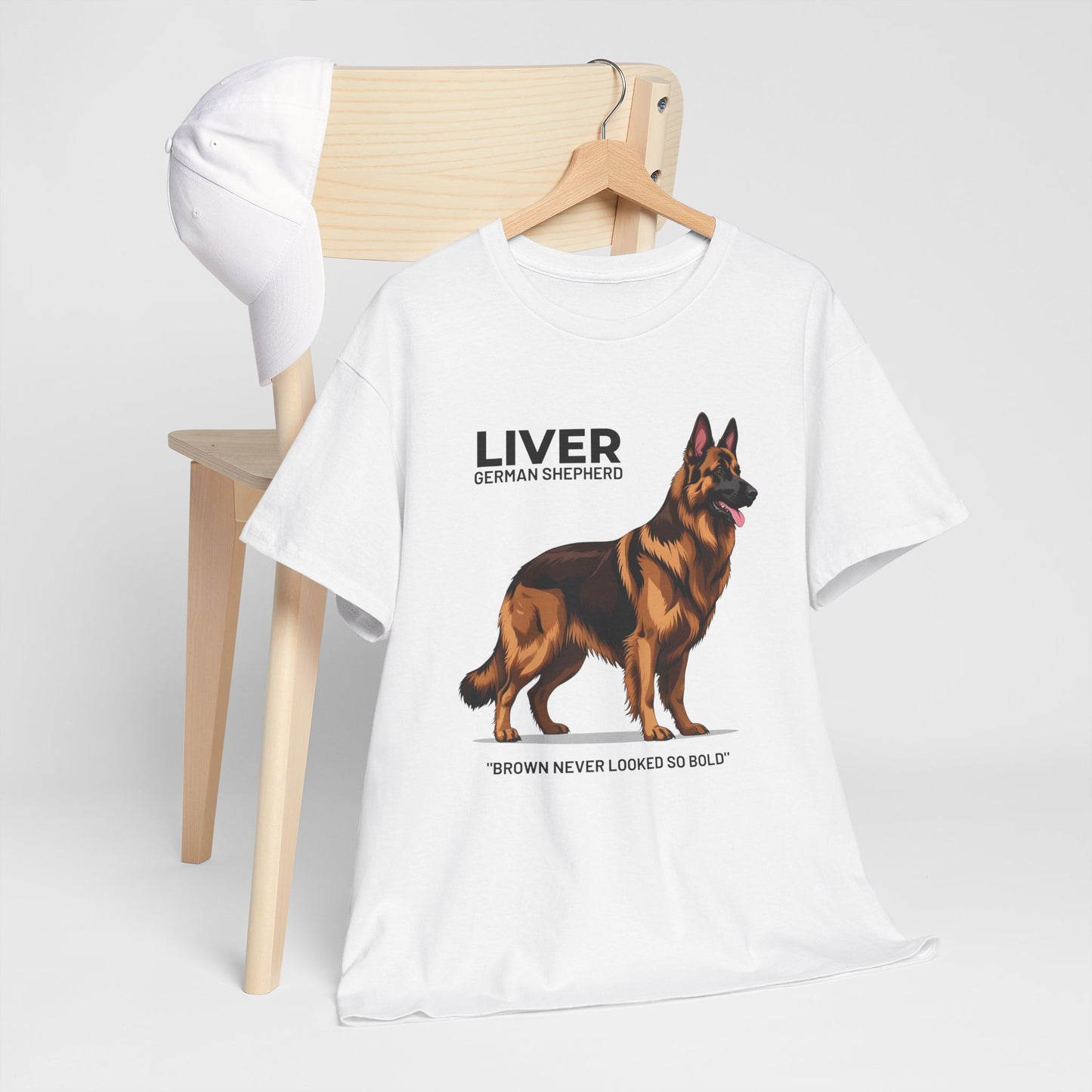 Liver German Shepherd Lover Tee - Brown Never Looked So Bold | Dog Owner Gift, Pet Parent Shirt, Animal Lover Apparel