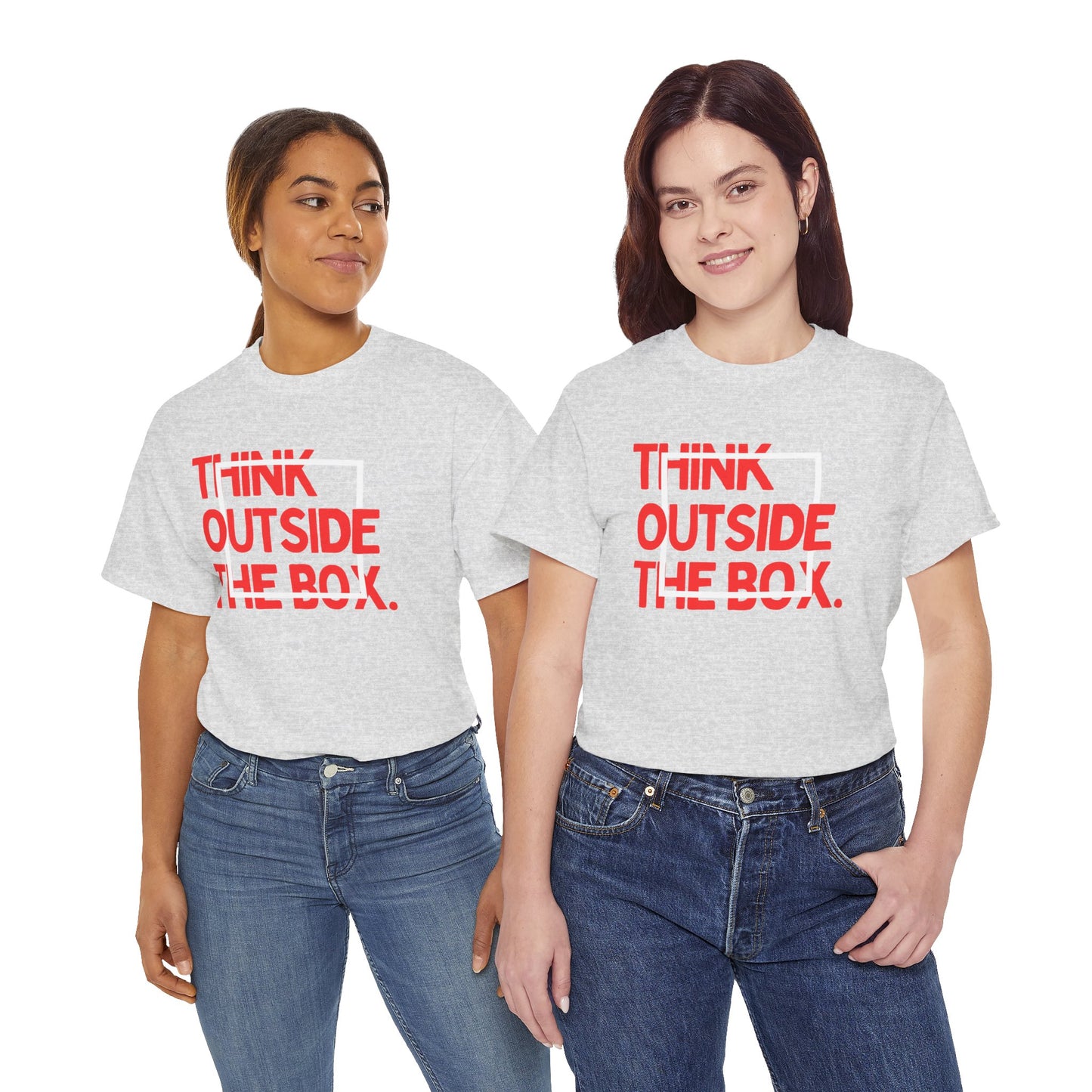 Creative Thinking Unisex Cotton Tee - Thin Out of Box, Inspirational Shirt, Motivational Gifts, Trendy Top for All Occasions, Perfect for Dreamers