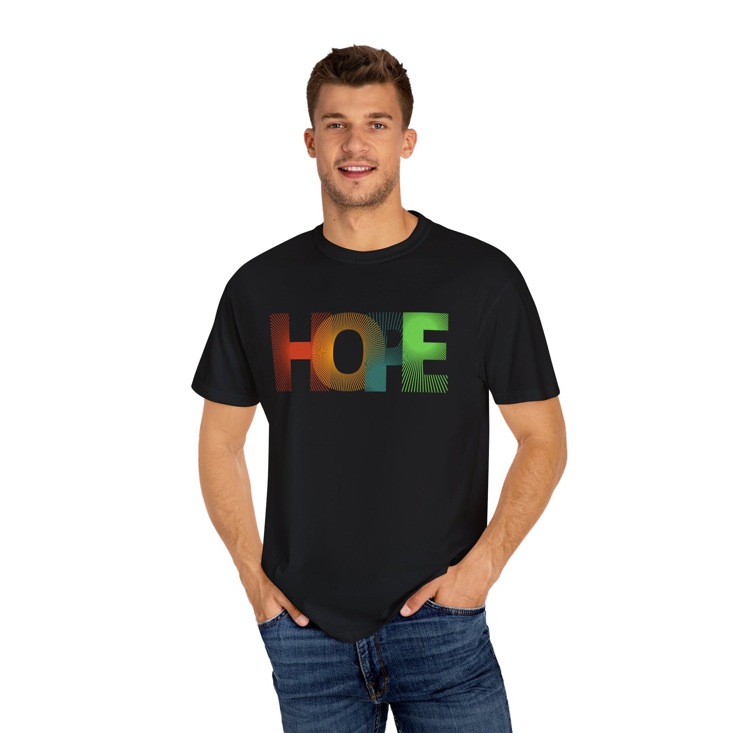 Hope Graphic Unisex T-Shirt - Colorful Inspirational Tee, Gift for Hope Enthusiasts, Casual Wear, Positive Vibes, Eco-Friendly Apparel