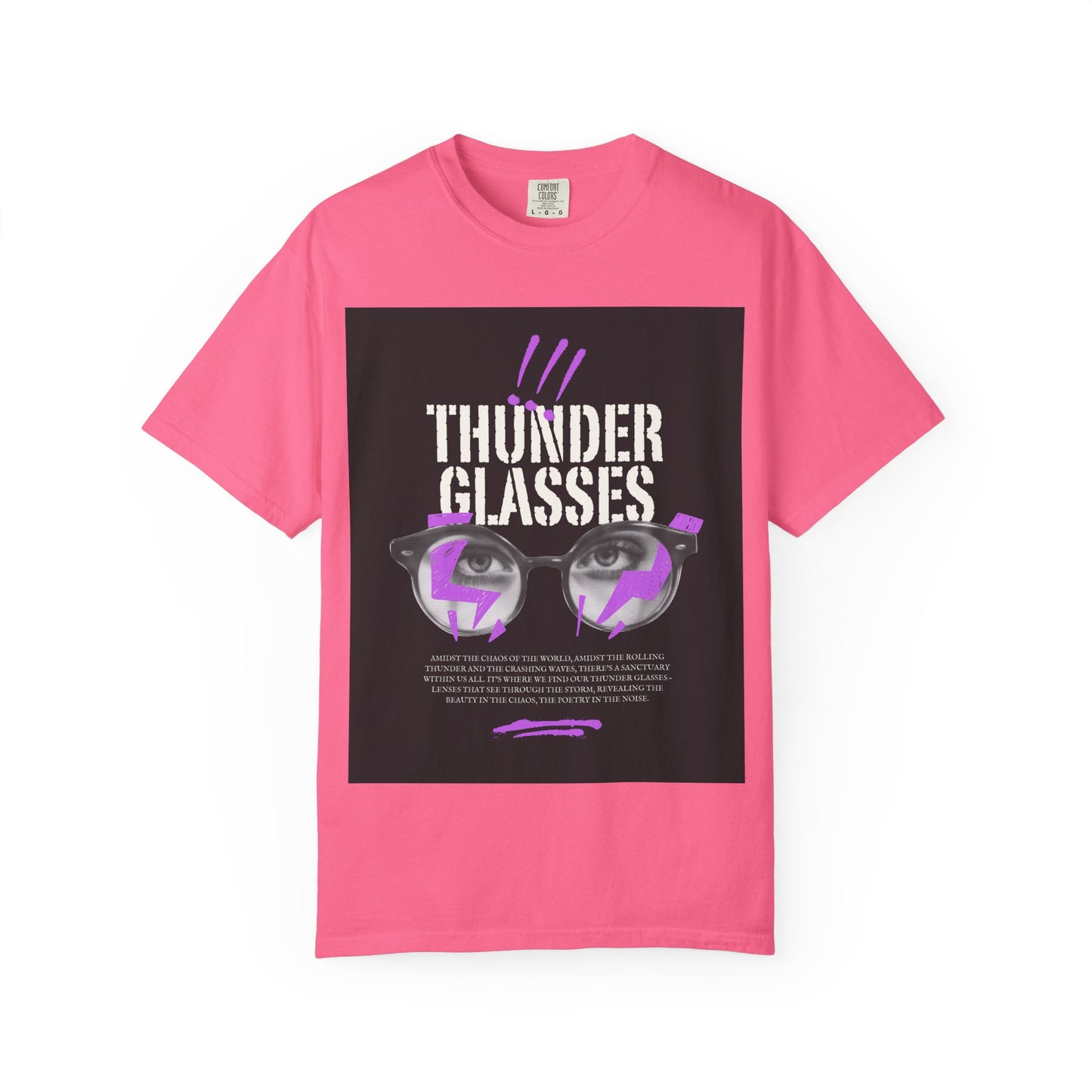 Thunder Glasses Unisex T-Shirt | Retro Graphic Tee for Music Lovers, Gift for Birthdays, Festivals, Unisex Style, Casual Wear