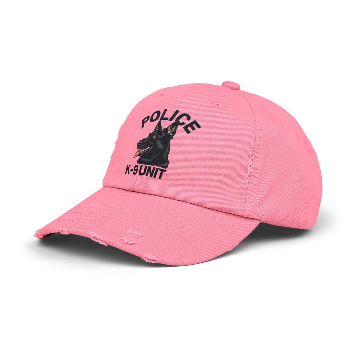K-9 Unit Police Hat Featuring German Shepherd | Stylish Unisex Distressed Cap | Dog Lover Gift