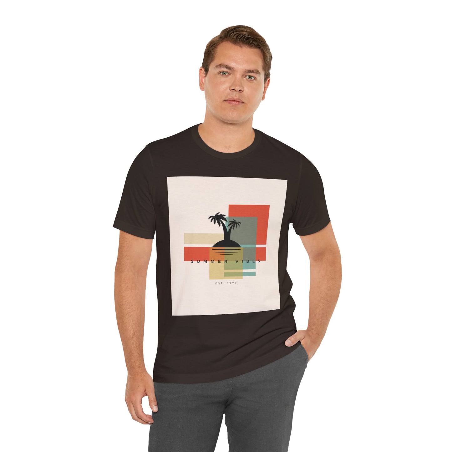 Tropical Sunset Tee, Summer Vibes Shirt, Vacation Outfit, Unisex Graphic Tee, Gift for Beach Lovers, Casual Wear