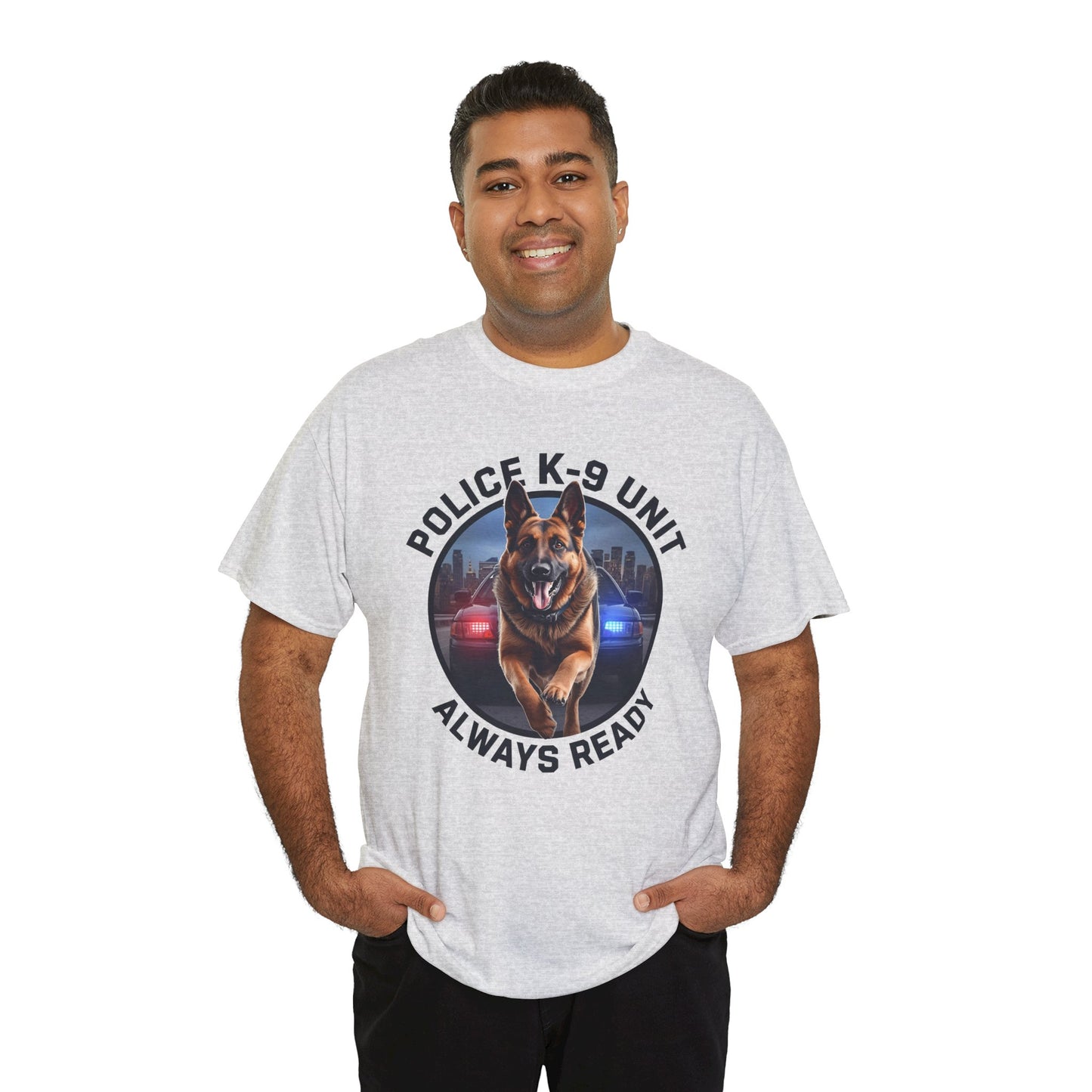 Police K-9 Unit Tee, Always Ready Graphic Tee, Dog Lover Gift, Police Support Shirt, Police Dog Merchandise