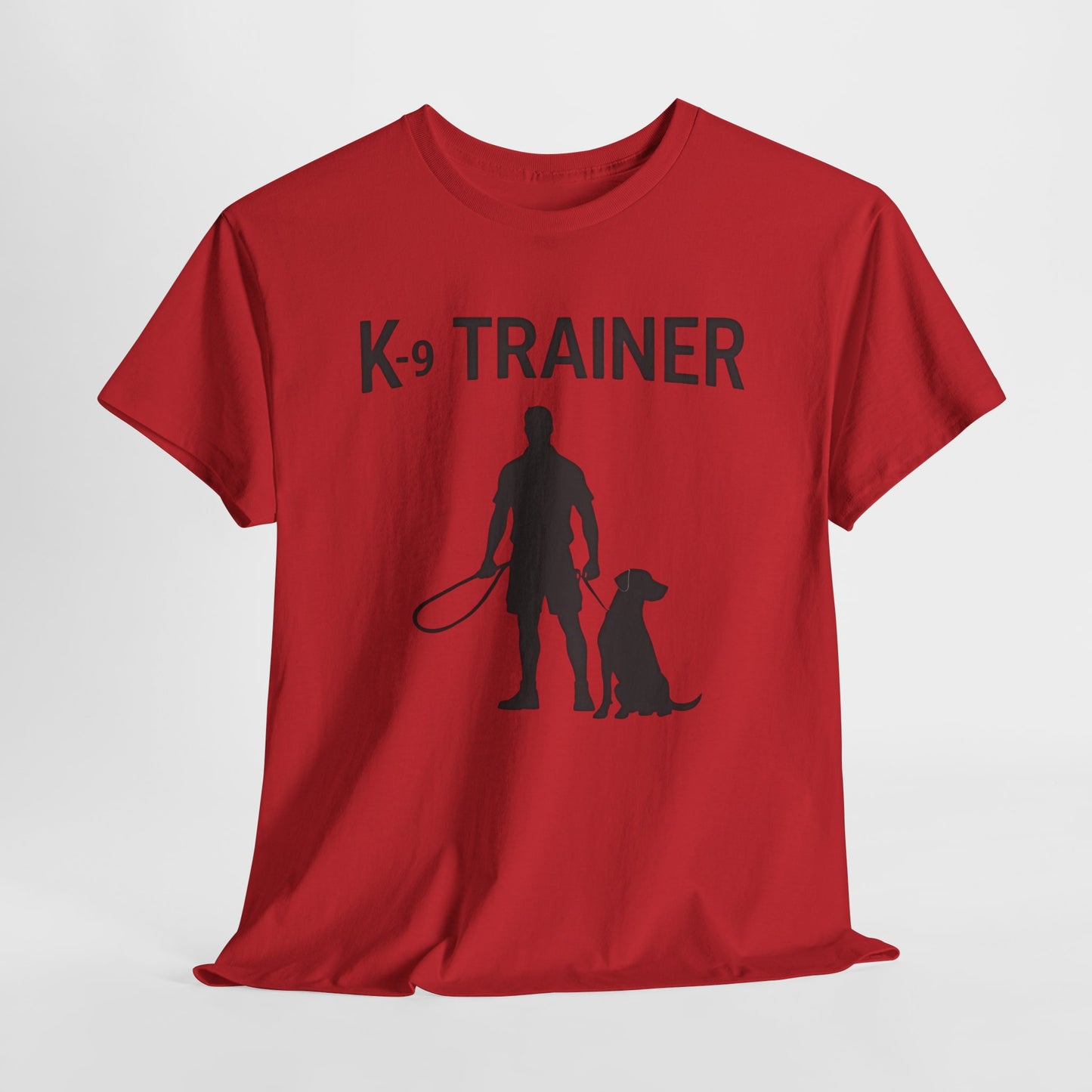 K-9 Trainer Heavy Cotton T-Shirt, Dog Owner Gift, Police Dog Shirt, Animal Enthusiast Apparel, Casual Style Tee