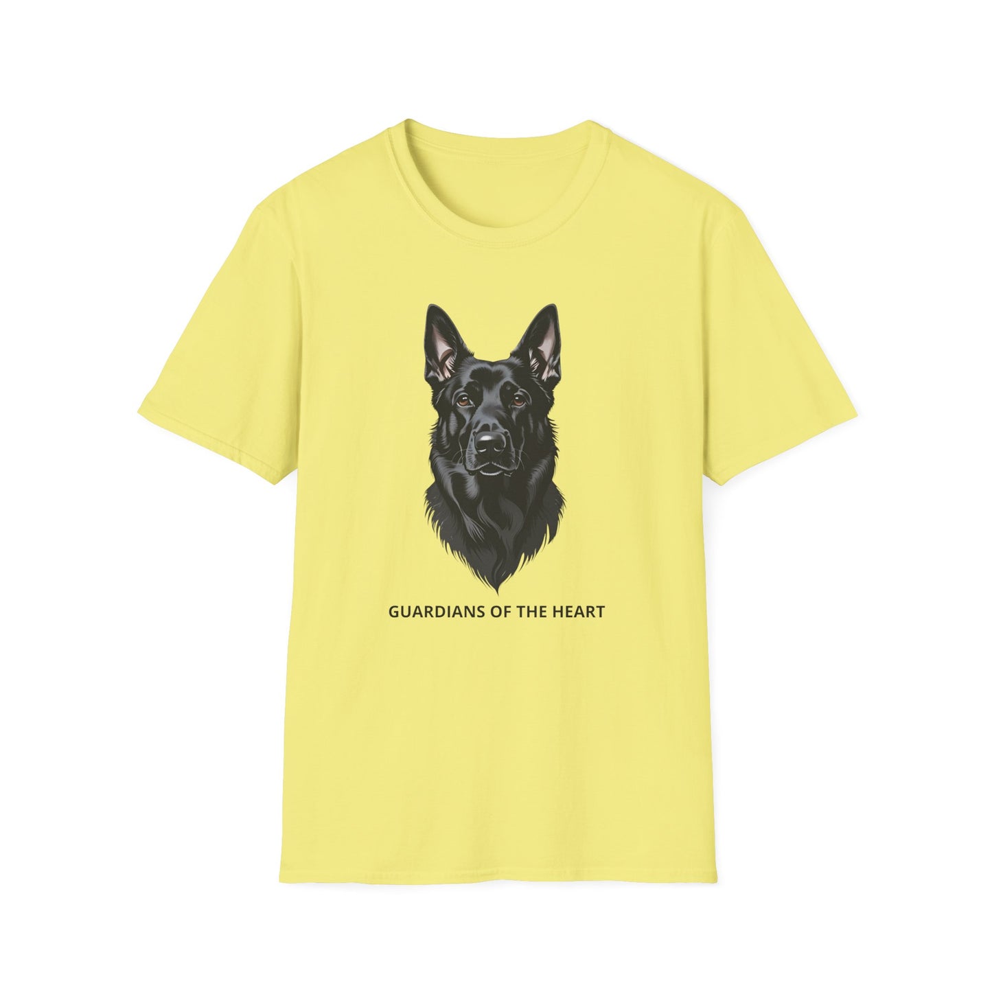 Guardians of the Heart Black German Shepherd T-Shirt, Dog Lover Shirt, Pet Memorial Tee, Unisex Animal T-Shirt, Gift for Dog Owners