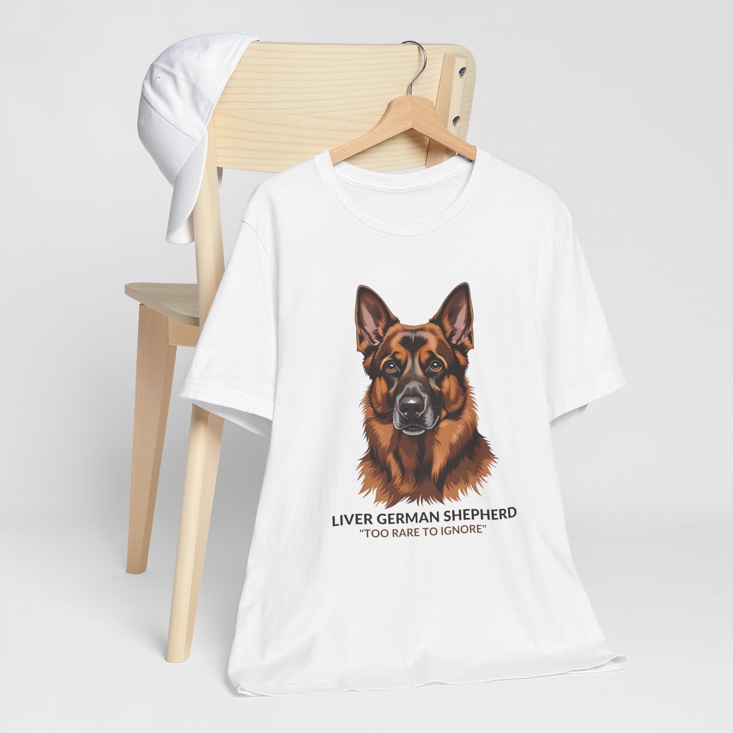 Liver German Shepherd Dog Lover Tee - To Rare To Ignore | Perfect Gift for Pet Owners, Animal Lover Merchandise, Casual Wear, Unique Dog Shirt