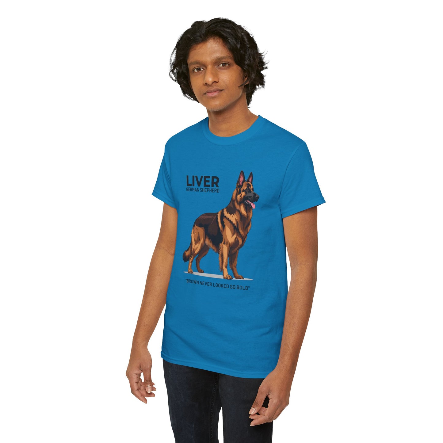 Liver German Shepherd Lover Tee - Brown Never Looked So Bold | Dog Owner Gift, Pet Parent Shirt, Animal Lover Apparel