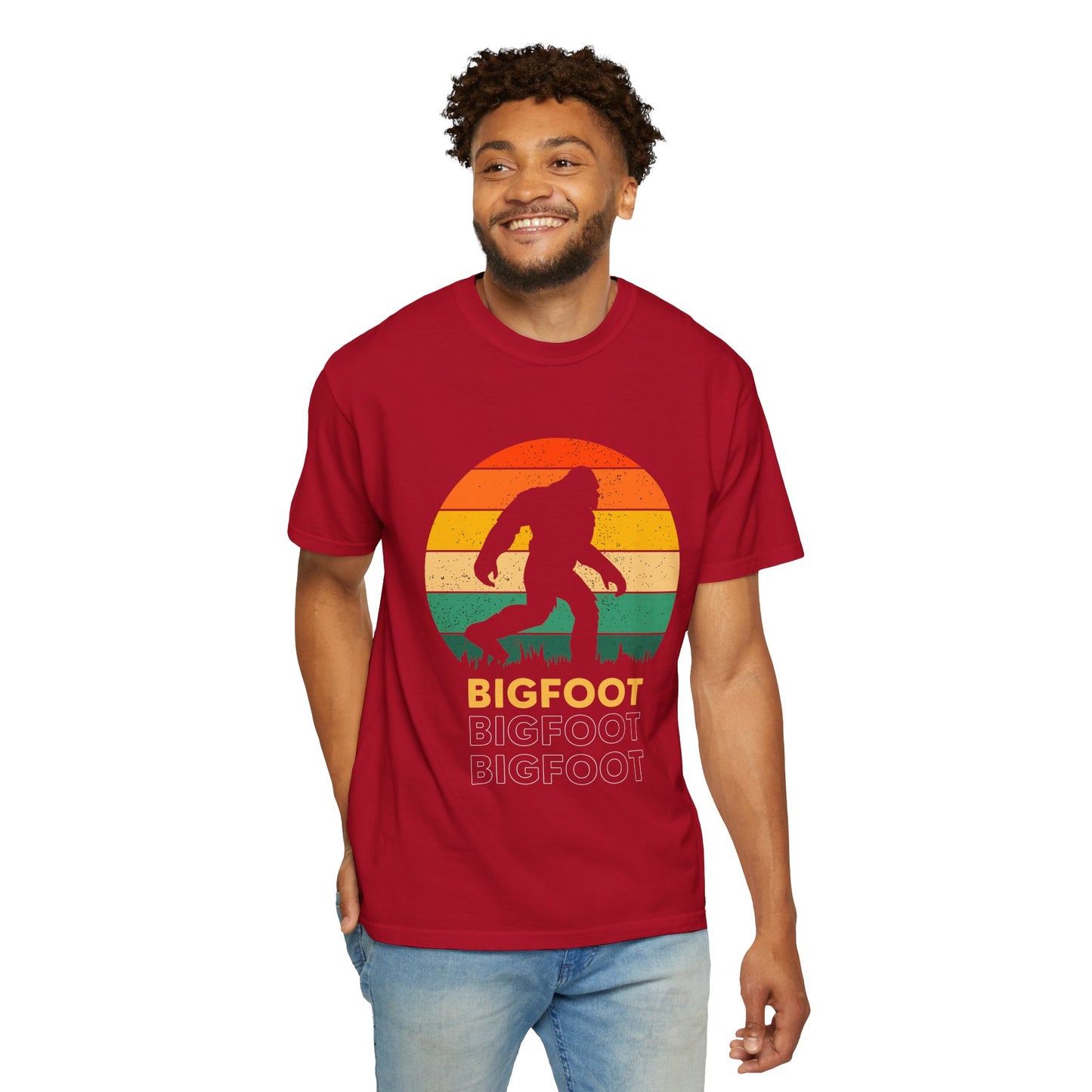 Retro Bigfoot Unisex T-Shirt, Vintage Sasquatch Tee, Nature Lover Gift, Outdoor Adventure Apparel, Cool Summer Shirt