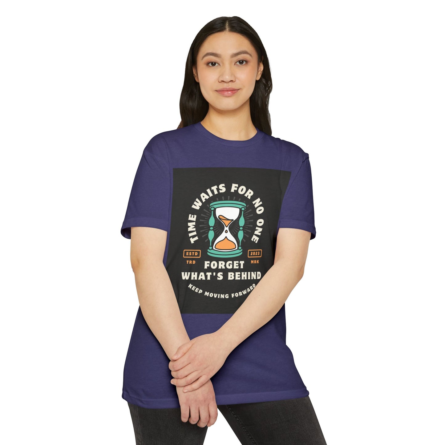 Inspirational Unisex T-Shirt: 'Time Waits for No One' - Motivational Tee, Casual Everyday Wear, Gift for Friends, Positive Message
