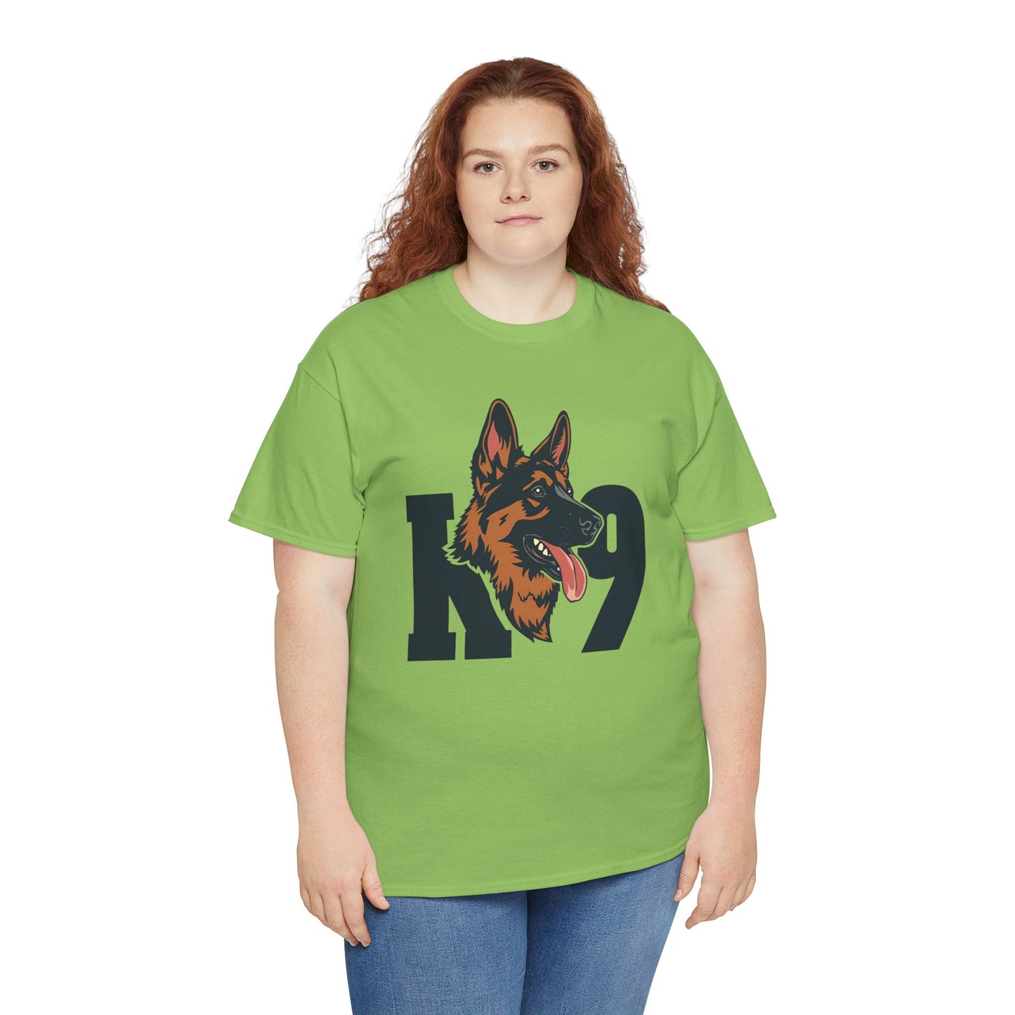 German Shepherd K9 Lover Unisex Heavy Cotton Tee | Dog Owner Gift, Dog Lover Apparel