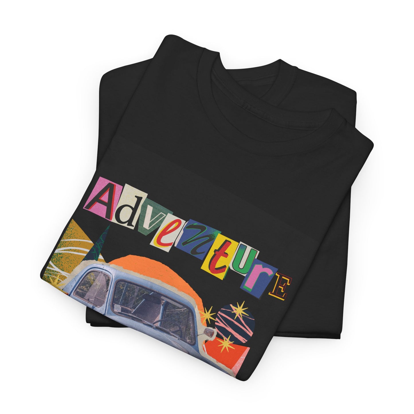 Adventure-Themed Unisex Cotton Tee, Retro Car Graphic Tee, Travel T-Shirt, Gift for Adventurers, Vintage Exploration Top