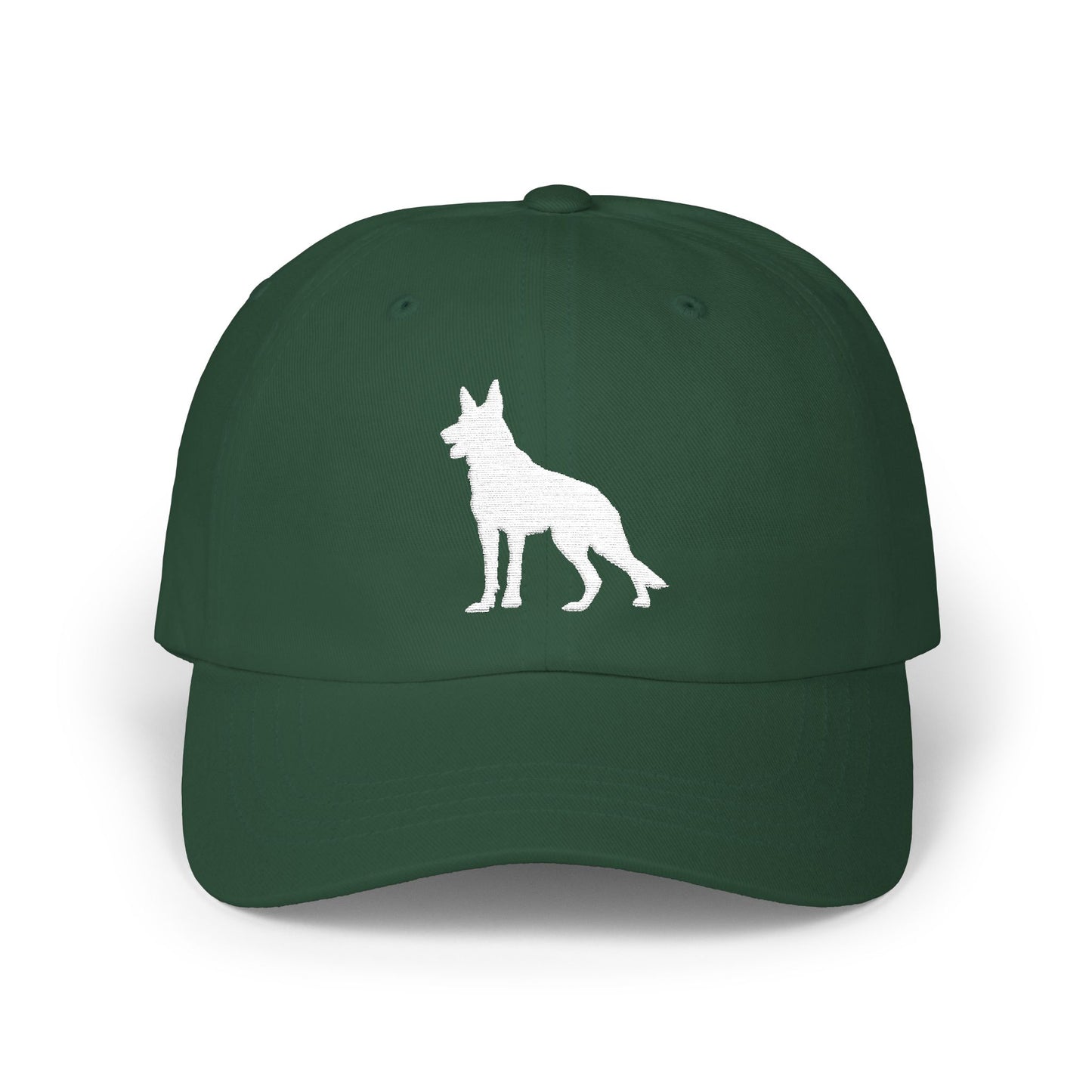 Classic German Shepherd Embroidered Dad Cap, Dog Silhouette, Casual Unisex Hat, Perfect Gift for Dog Lovers
