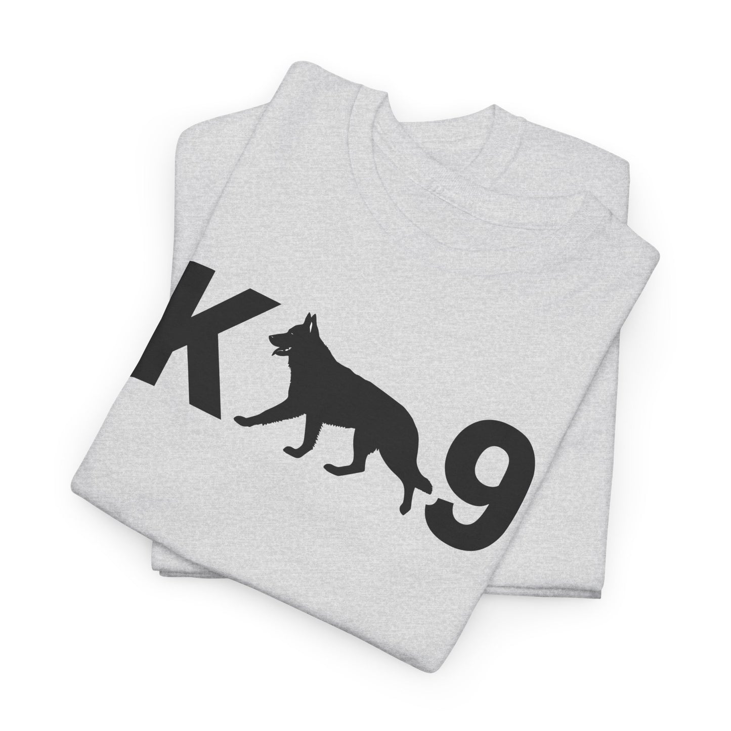 Black German Shepherd K9 Unisex Heavy Cotton Tee - Perfect for Dog Lovers, Pet Owners