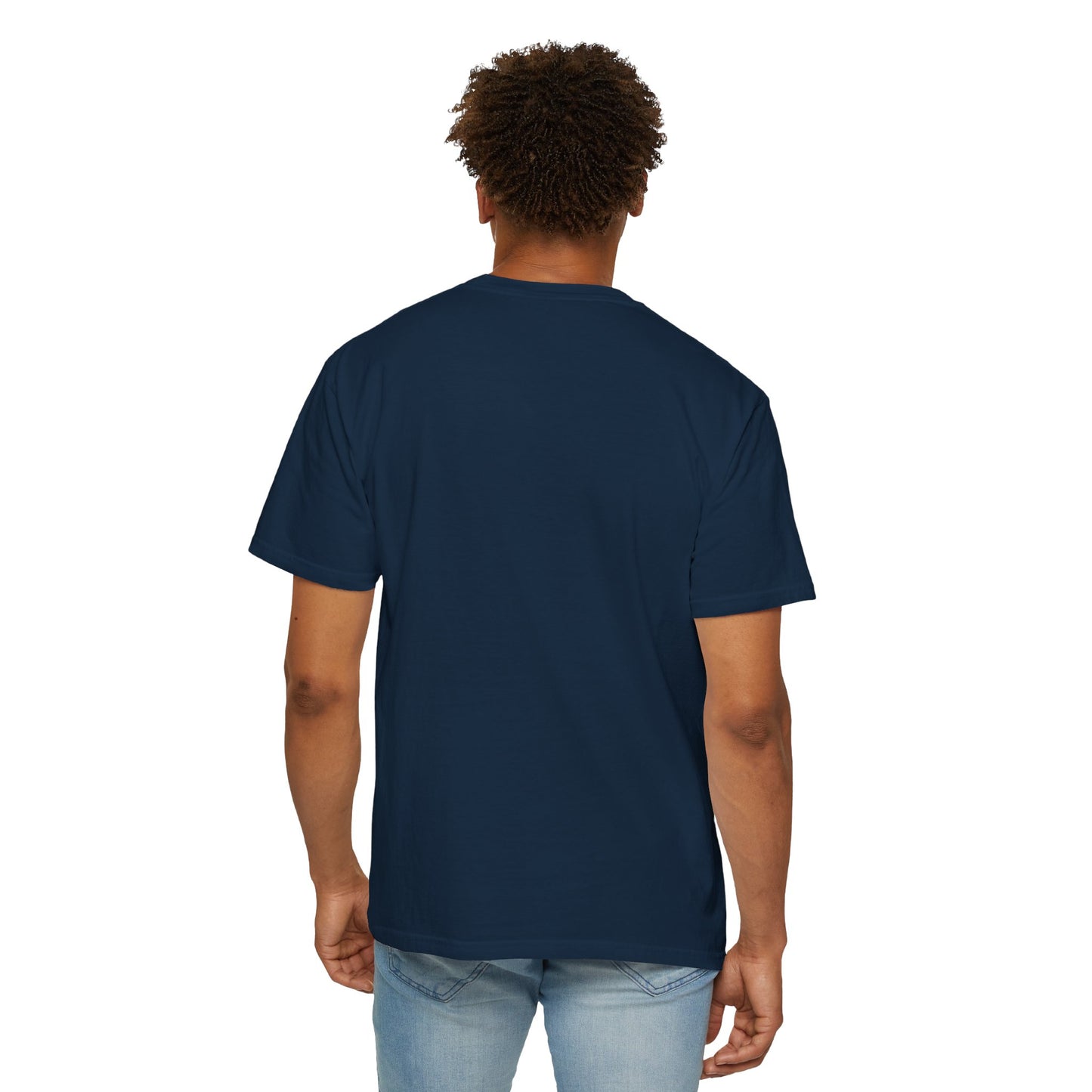 Unisex T-Shirt With Bicolor Working Line German Shepherd Sitting On The Ground