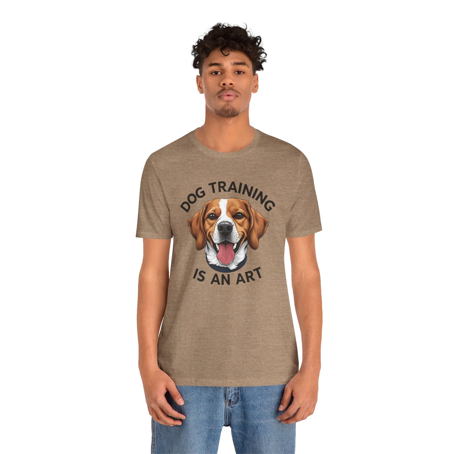 Dog Training is An Art Tee - Unisex Jersey Short Sleeve, Gift for Dog Lovers, Training T-Shirt, Dog Owner Apparel, Cute Canine Shirt
