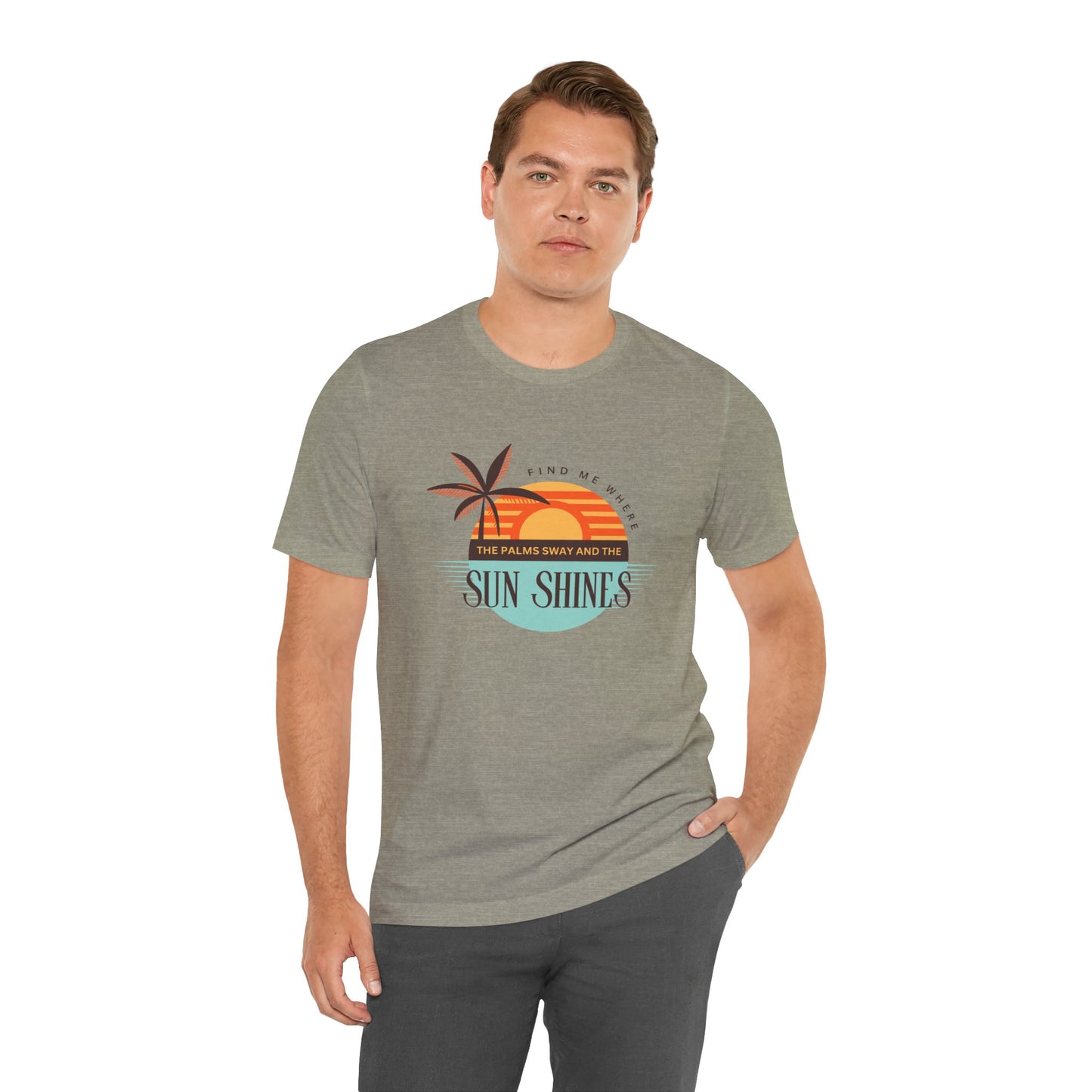 Tropical Vibes Tee - Relaxing Beach Sunset Design for Travelers and Summer Lovers, Perfect Gift for Vacations, Beach Days, and Casual Style