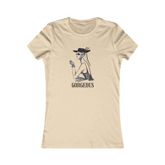 Graphic Tee, Women's T-Shirt - Black and White Illustration of Modern Girl Wearing a Cap and Black Glasses | Stylish Casual Shirt, Gift for Her, Fashion Statement Top, Party Wear