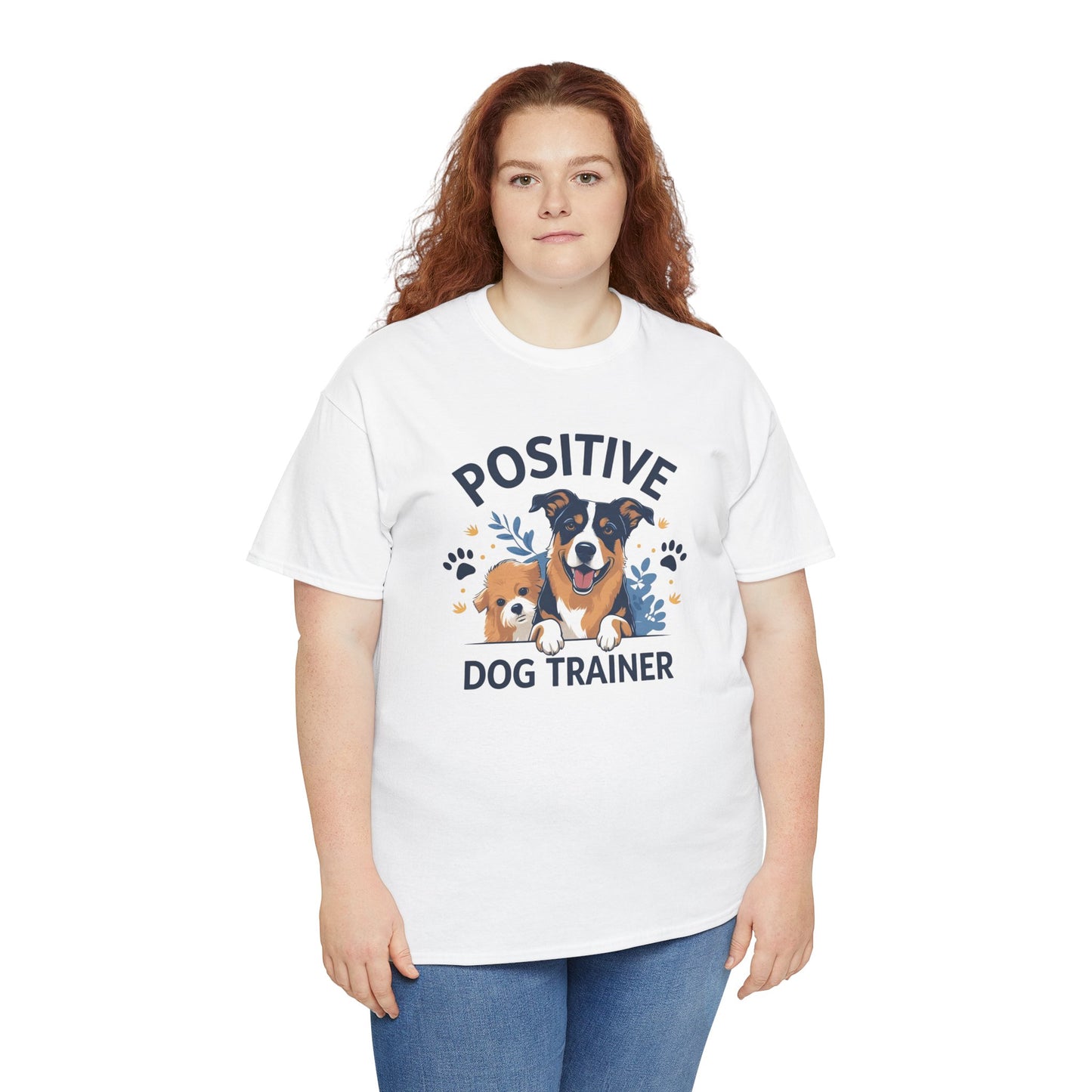 Positive Dog Trainer Tee, Dog Lover Gift, Unisex Cotton T-Shirt, Pet Training Apparel, Animal Care, Casual Dog Shirt