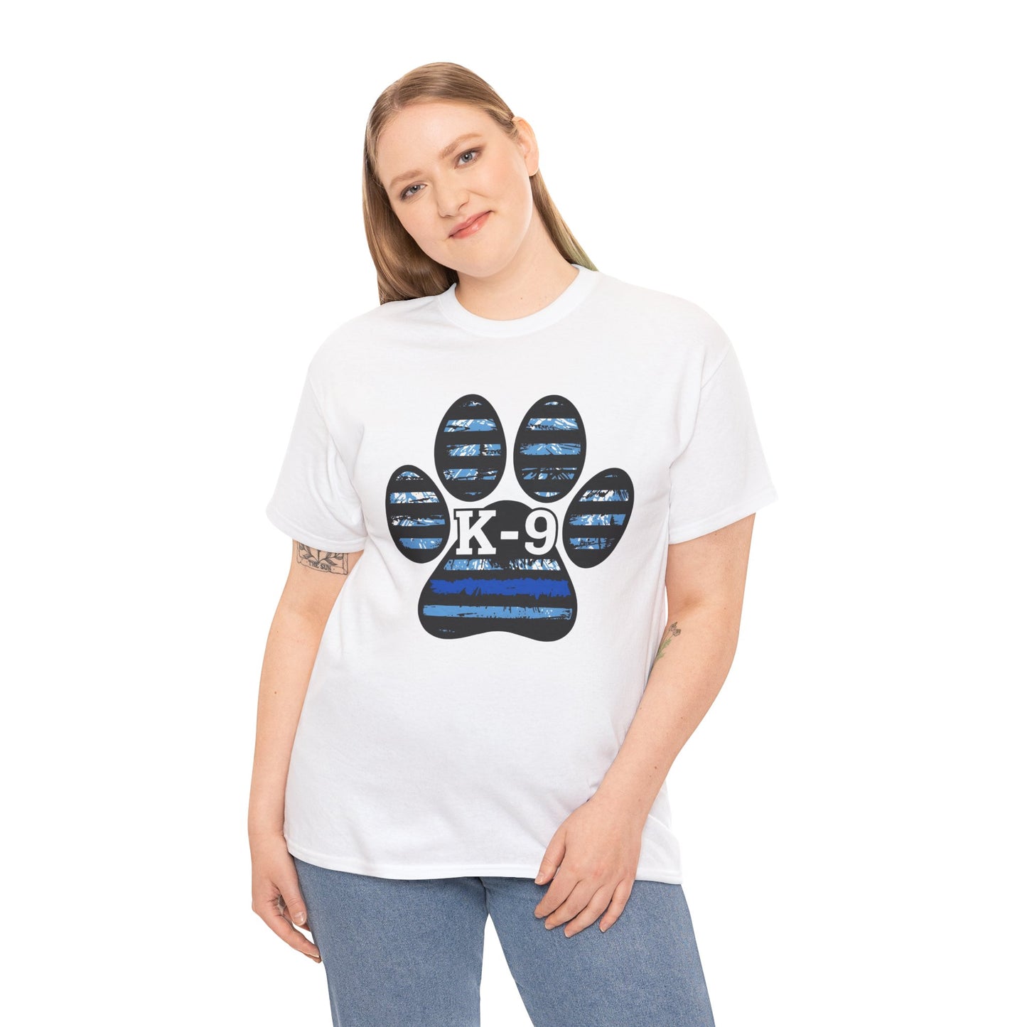 K-9 Paw Print Tee – Unisex Cotton Tee for Dog Lovers, Pet Owners, Animal Rescue Supporters