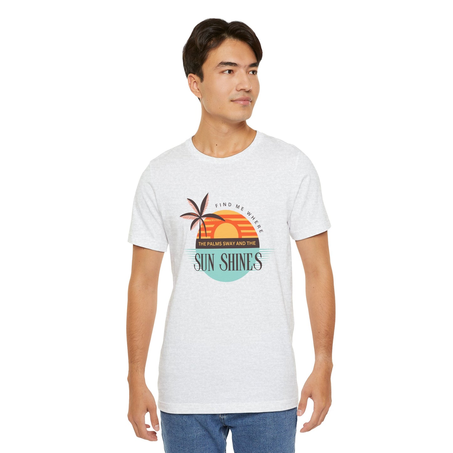 Tropical Vibes Tee - Relaxing Beach Sunset Design for Travelers and Summer Lovers, Perfect Gift for Vacations, Beach Days, and Casual Style