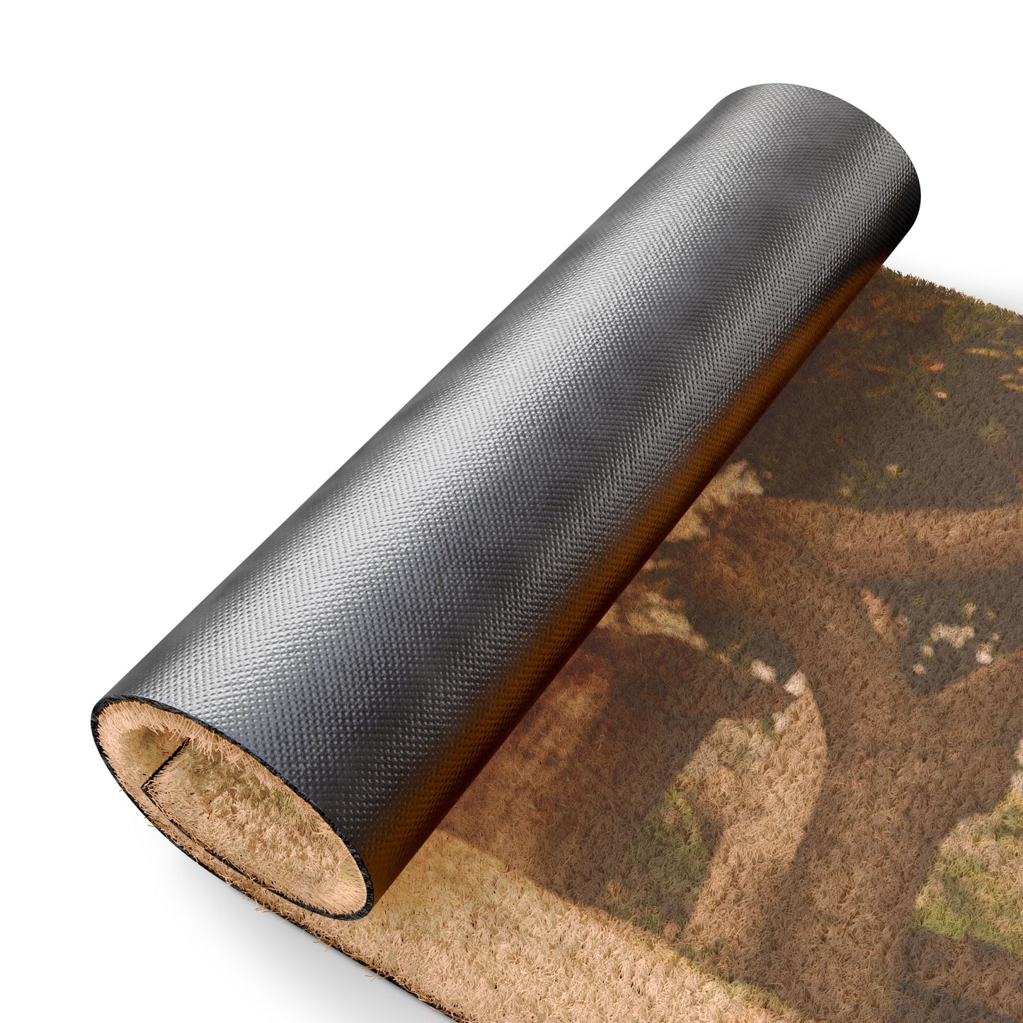 Personalized Doormat Featuring a Beautiful German Shepherd Sloppily Sitting in the Park