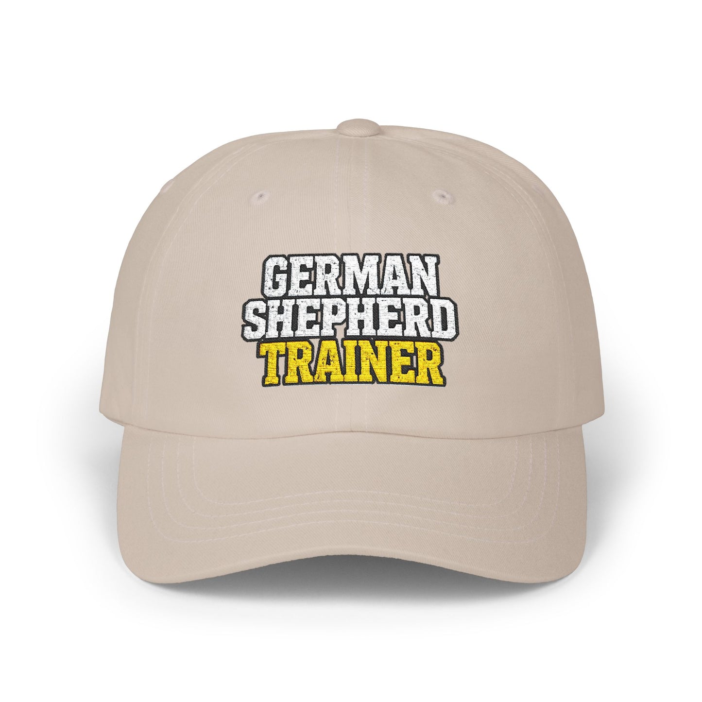 Embroidered German Shepherd Trainer Dad Cap | Perfect Gift for Dog Owners
