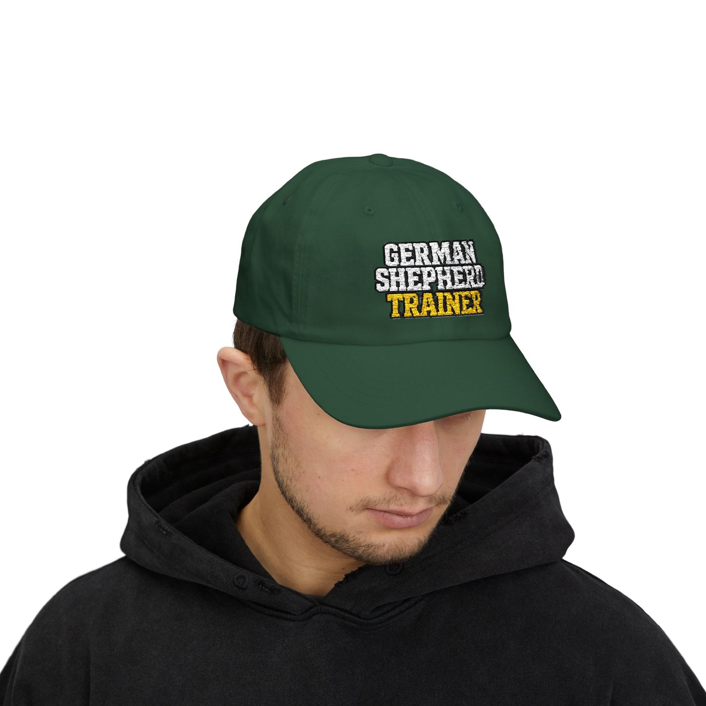 Embroidered German Shepherd Trainer Dad Cap | Perfect Gift for Dog Owners