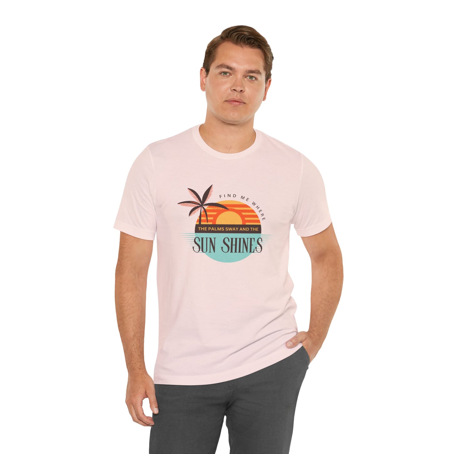 Tropical Vibes Tee - Relaxing Beach Sunset Design for Travelers and Summer Lovers, Perfect Gift for Vacations, Beach Days, and Casual Style