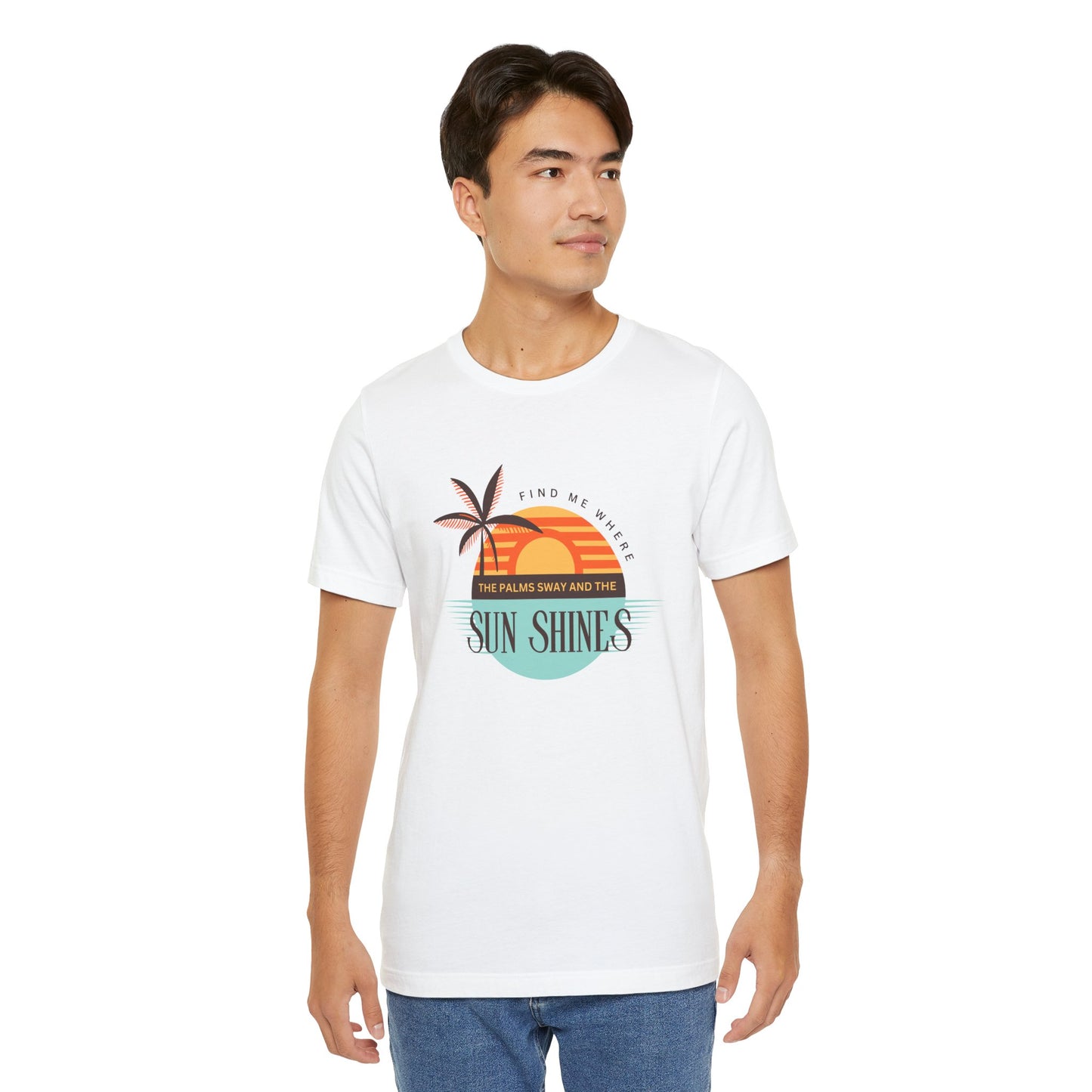 Tropical Vibes Tee - Relaxing Beach Sunset Design for Travelers and Summer Lovers, Perfect Gift for Vacations, Beach Days, and Casual Style