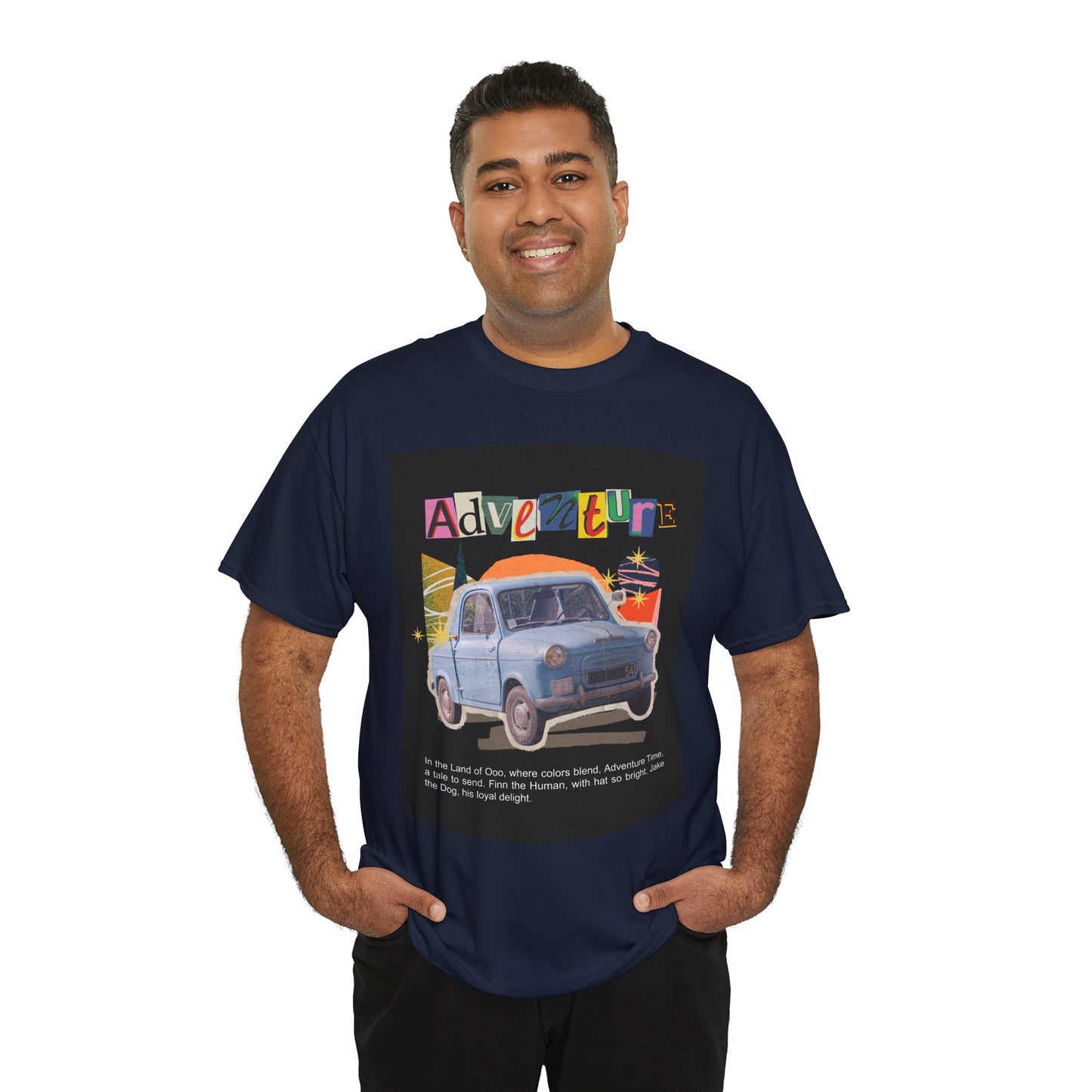 Adventure-Themed Unisex Cotton Tee, Retro Car Graphic Tee, Travel T-Shirt, Gift for Adventurers, Vintage Exploration Top