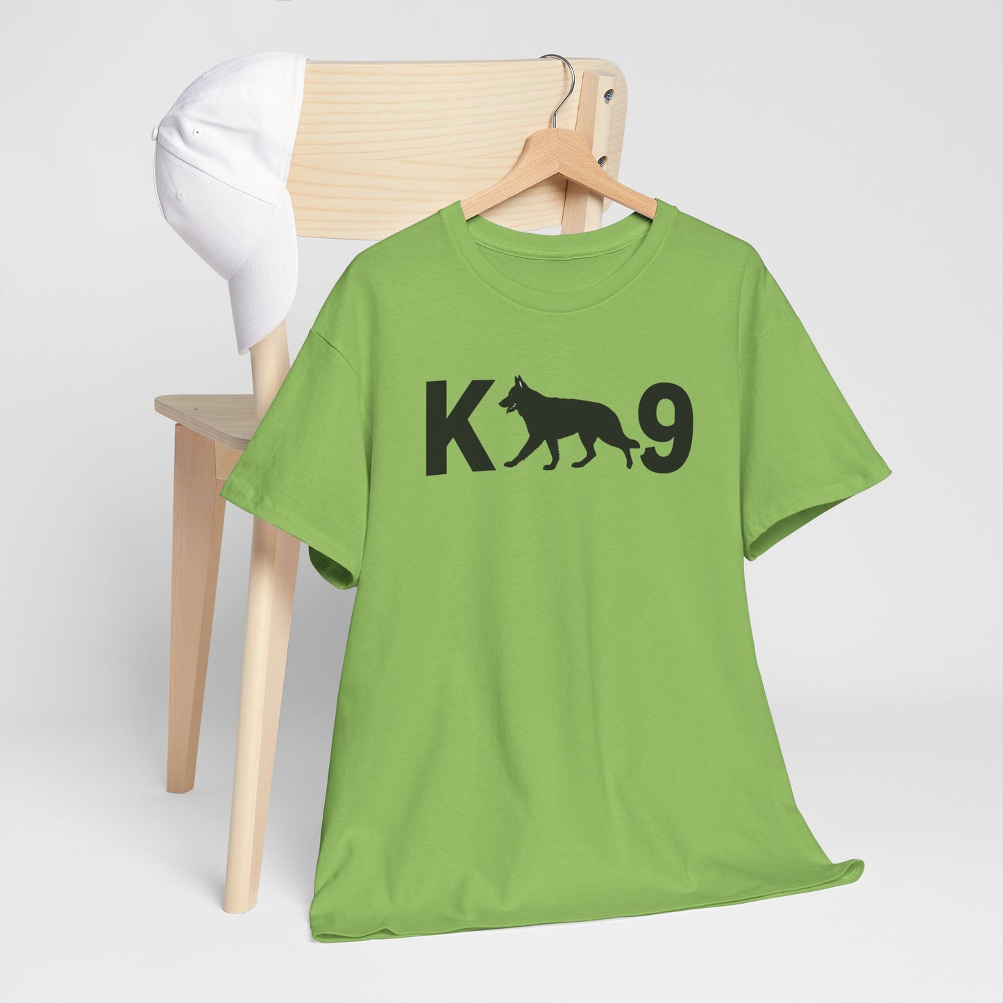 Black German Shepherd K9 Unisex Heavy Cotton Tee - Perfect for Dog Lovers, Pet Owners