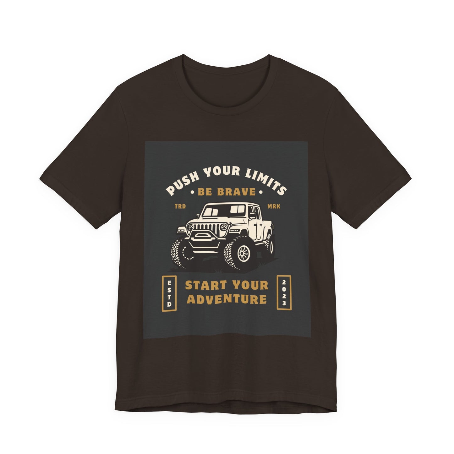Push Your Limits Adventure-Inspiring Unisex Jersey Tee, Outdoor Shirt, Motivational T-Shirt, Gift for Adventurers, Hiking Apparel, Travel Tee