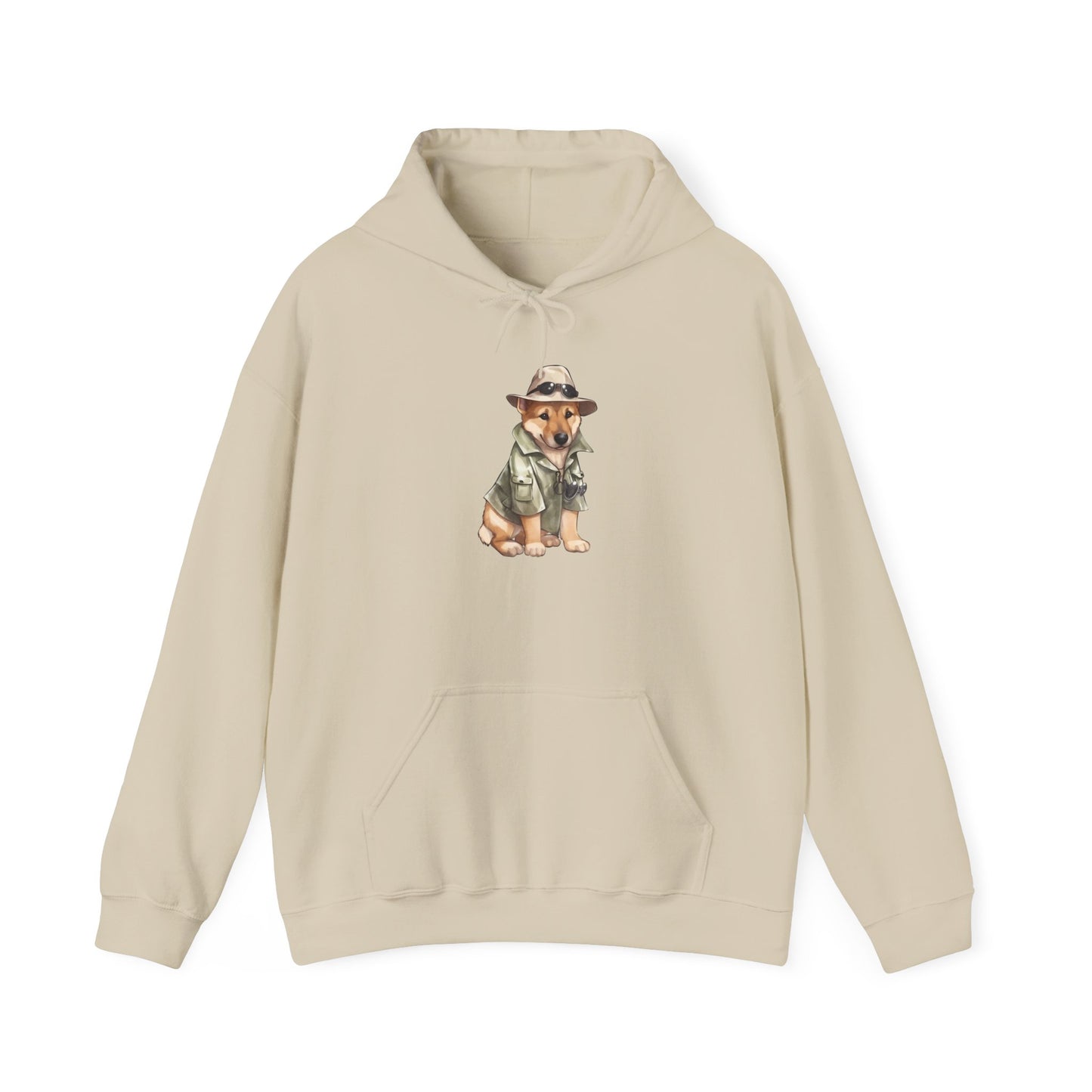 Cute Dog Explorer Hoodie - Unisex Heavy Blend™ Sweatshirt