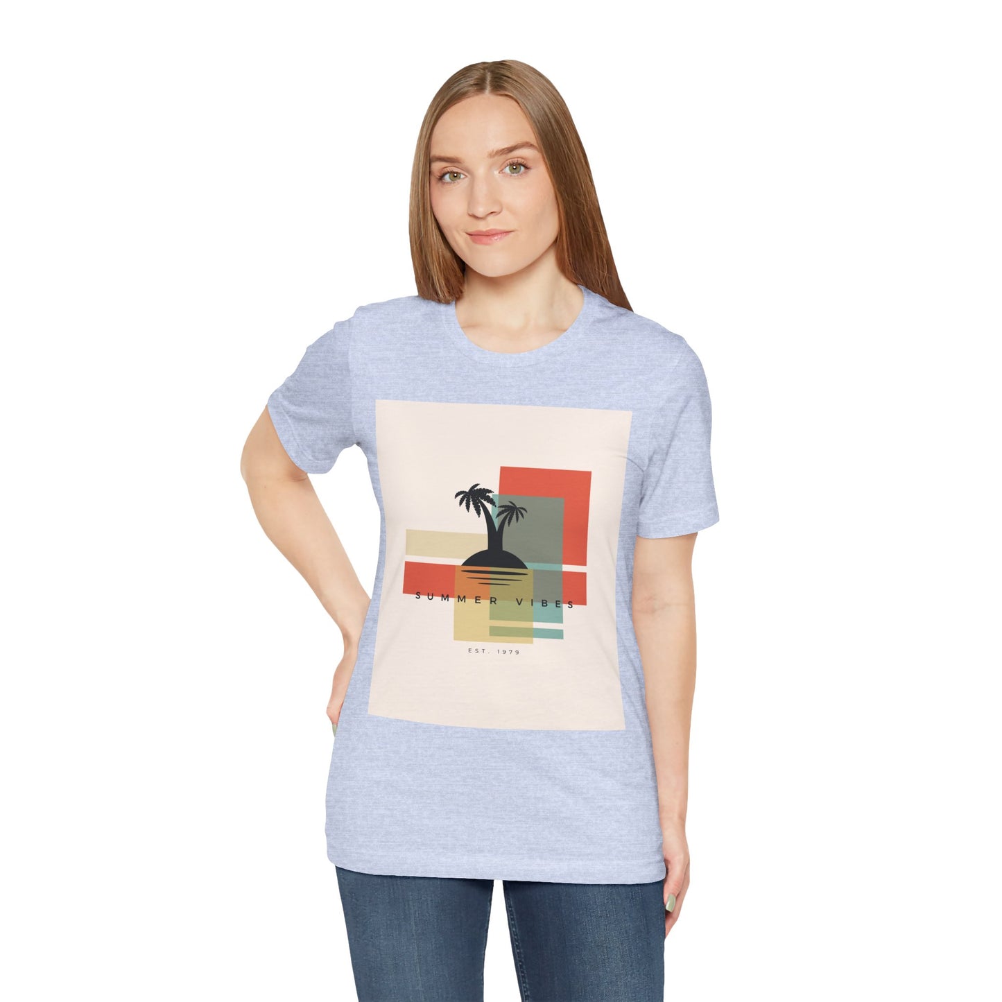 Tropical Sunset Tee, Summer Vibes Shirt, Vacation Outfit, Unisex Graphic Tee, Gift for Beach Lovers, Casual Wear