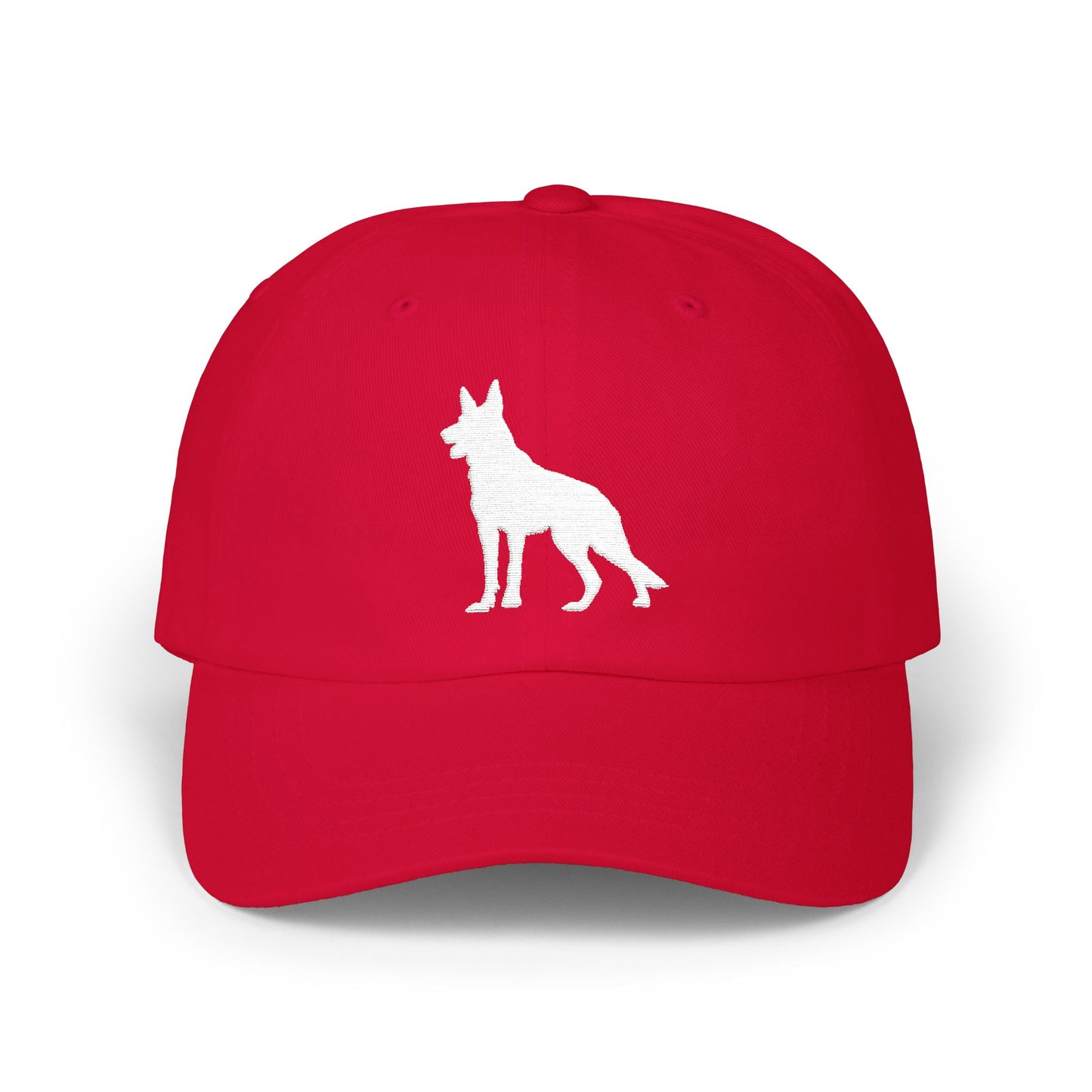 Classic German Shepherd Embroidered Dad Cap, Dog Silhouette, Casual Unisex Hat, Perfect Gift for Dog Lovers