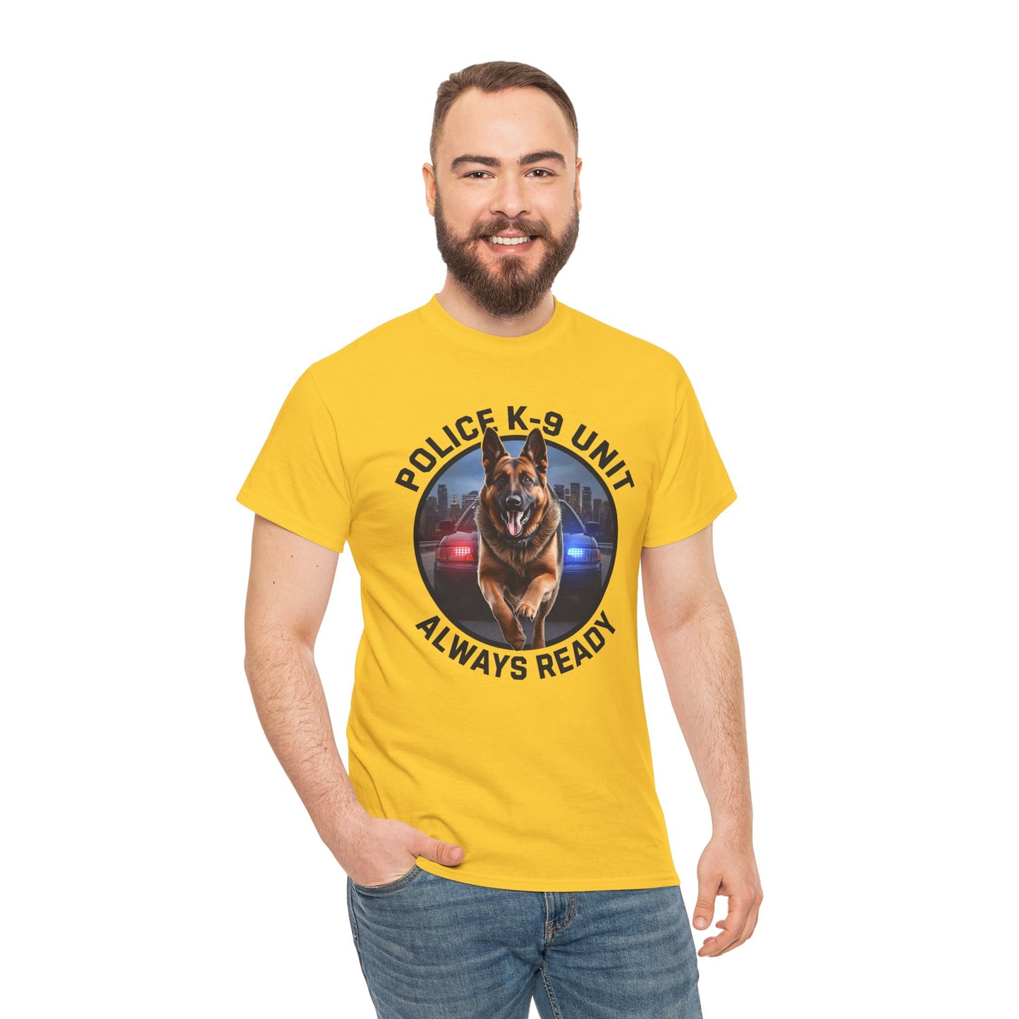 Police K-9 Unit Tee, Always Ready Graphic Tee, Dog Lover Gift, Police Support Shirt, Police Dog Merchandise