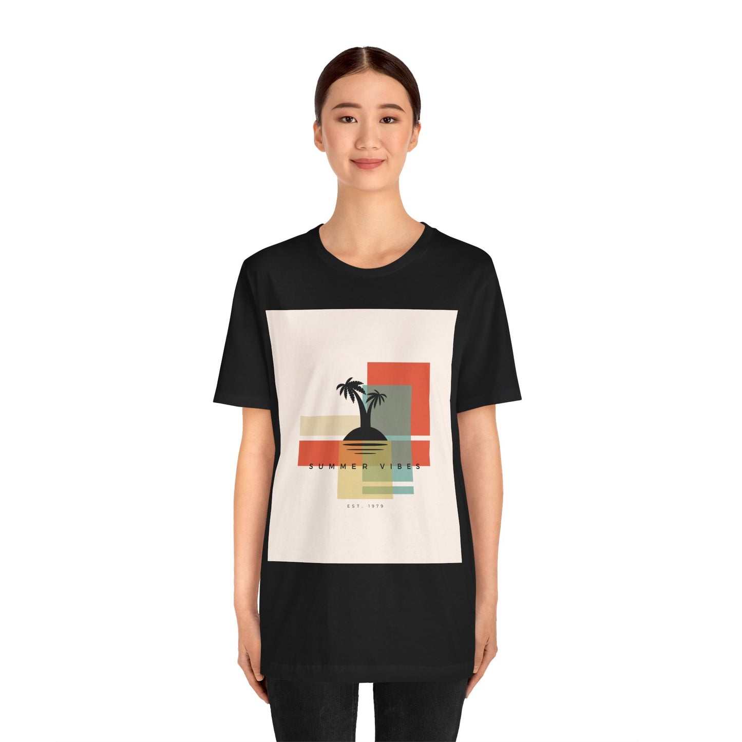 Tropical Sunset Tee, Summer Vibes Shirt, Vacation Outfit, Unisex Graphic Tee, Gift for Beach Lovers, Casual Wear
