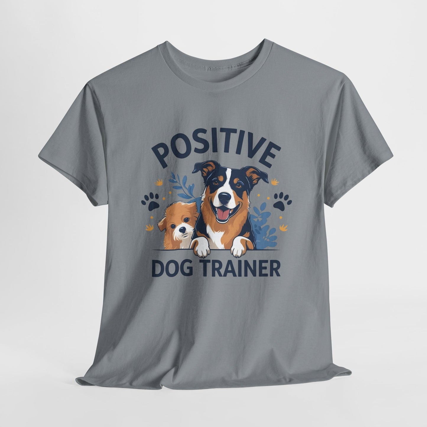 Positive Dog Trainer Tee, Dog Lover Gift, Unisex Cotton T-Shirt, Pet Training Apparel, Animal Care, Casual Dog Shirt