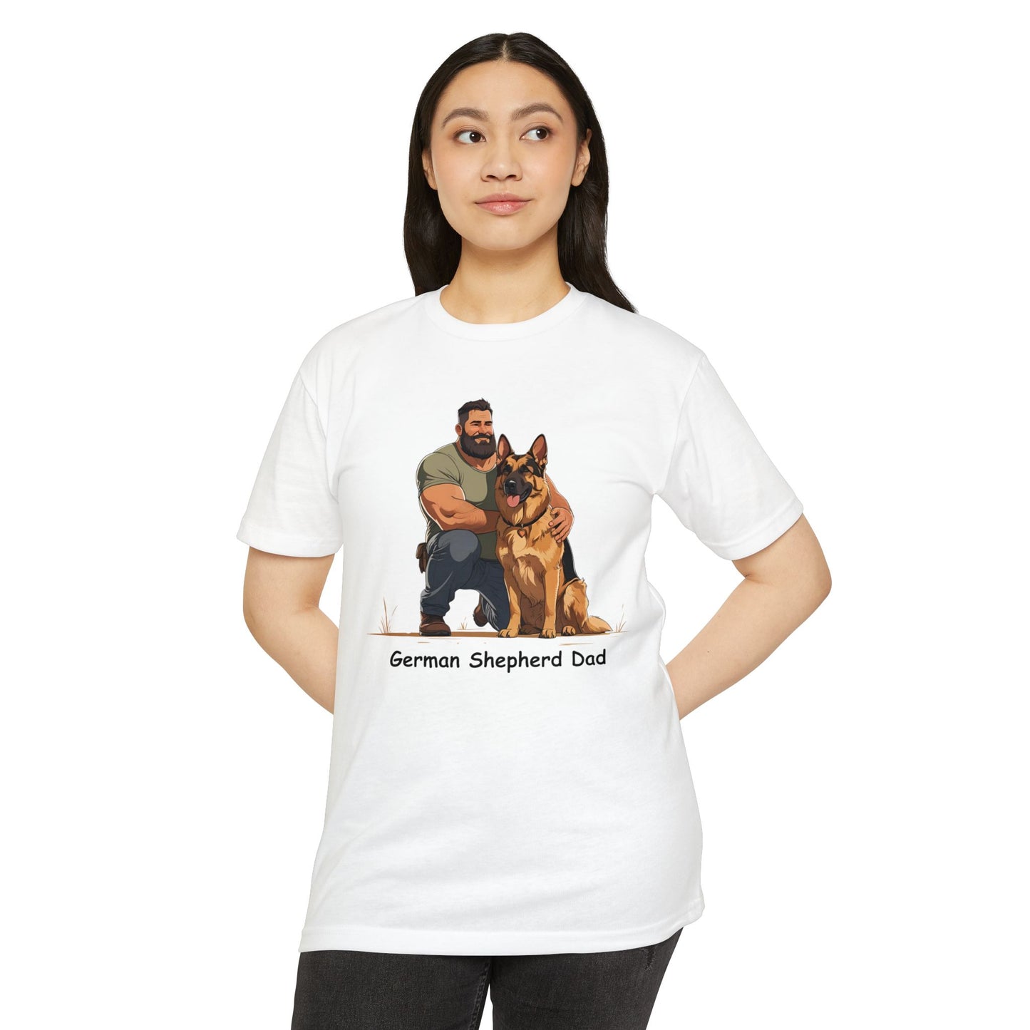 German Shepherd Dad Unisex T-Shirt, Dog Lover Shirt, Pet Owner Gift, Father's Day Tee, Animal Rescue Support