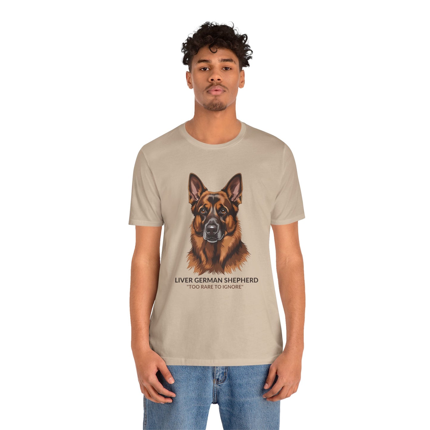 Liver German Shepherd Dog Lover Tee - To Rare To Ignore | Perfect Gift for Pet Owners, Animal Lover Merchandise, Casual Wear, Unique Dog Shirt