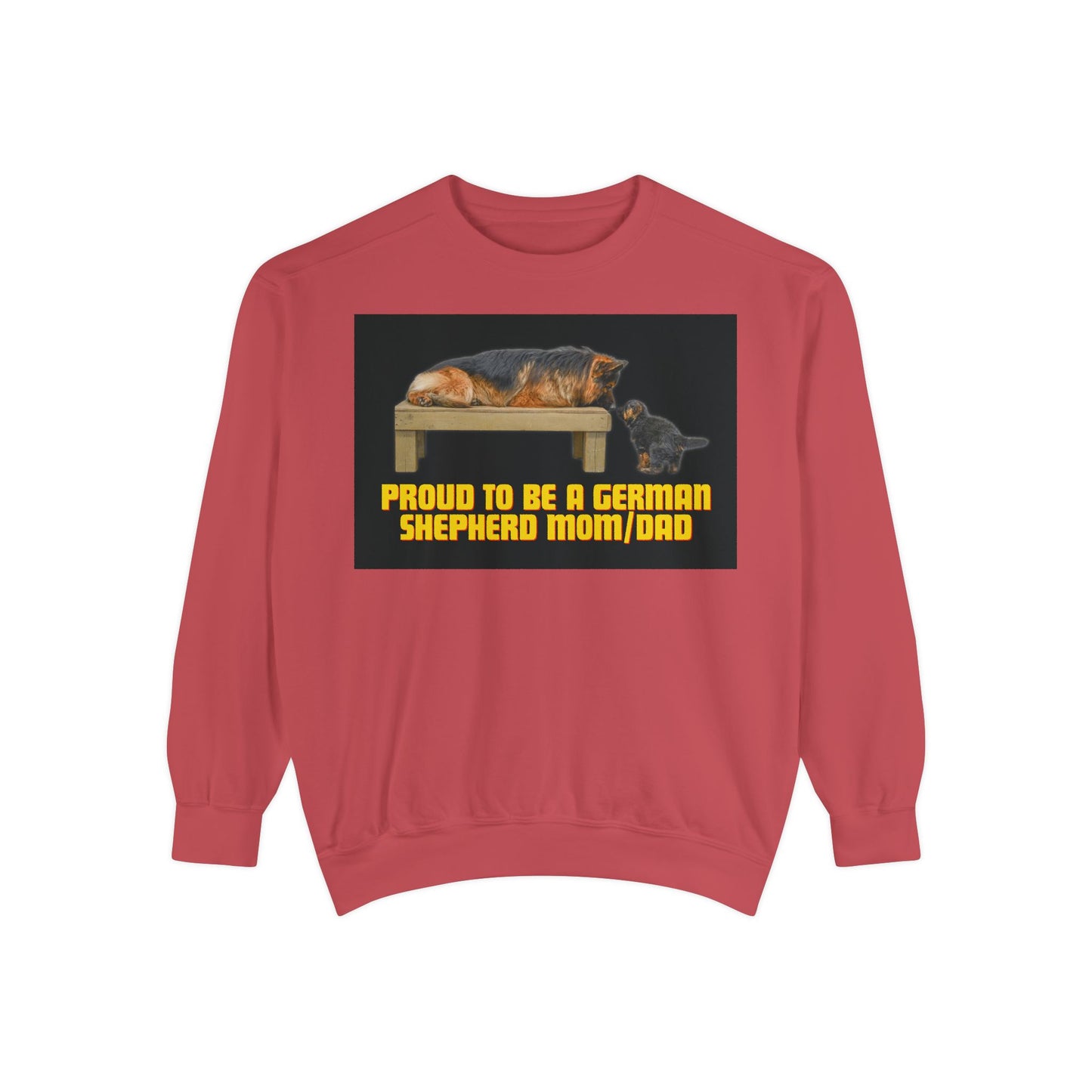 Unisex Proud German Shepherd Mom/Dad Sweatshirt - Garment-Dyed
