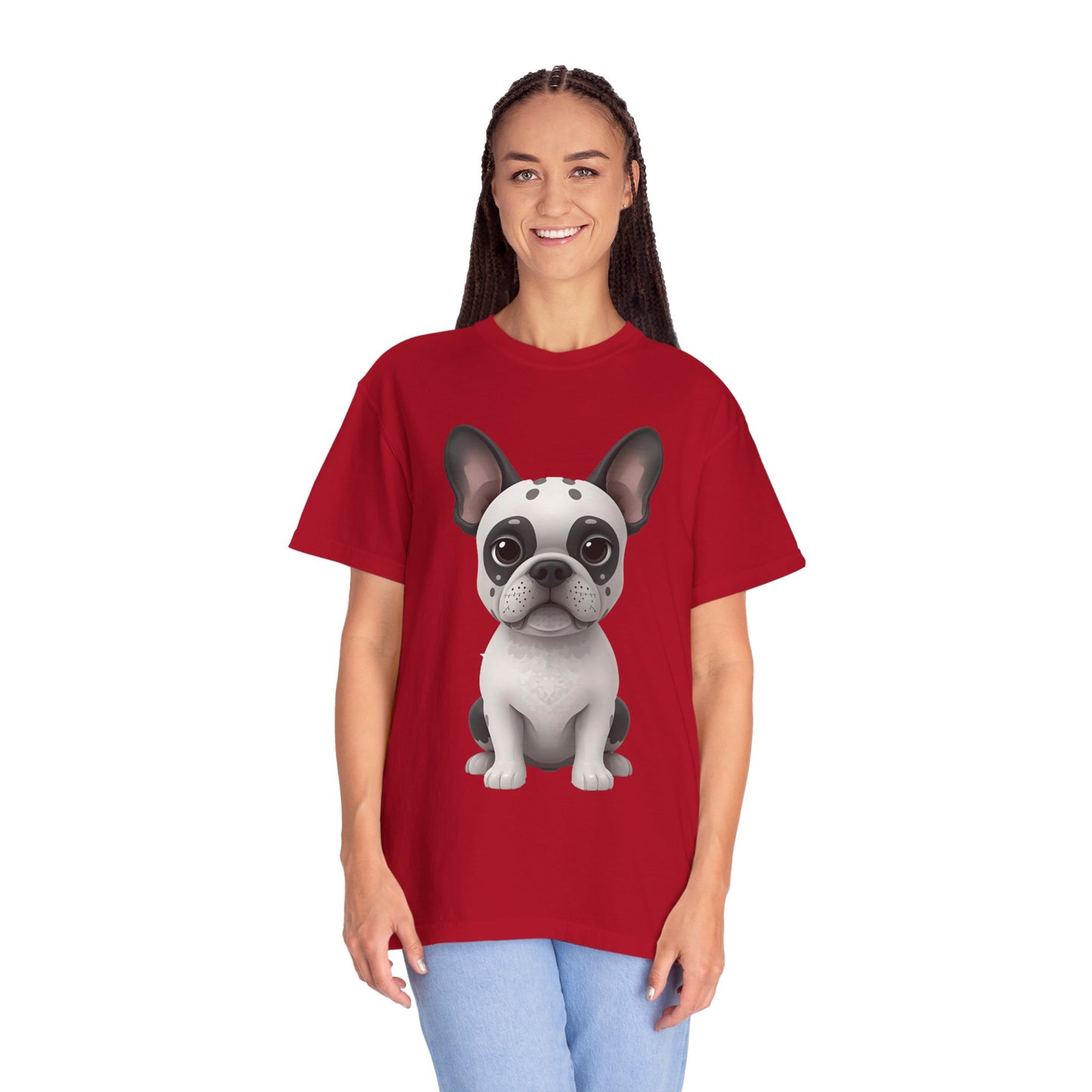 Cute 3D Design French Bulldog Unisex T-shirt, Animal Lover Gift