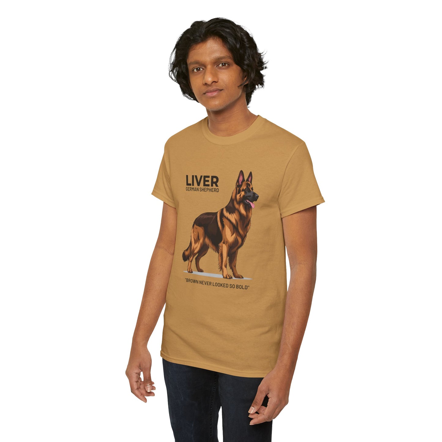 Liver German Shepherd Lover Tee - Brown Never Looked So Bold | Dog Owner Gift, Pet Parent Shirt, Animal Lover Apparel