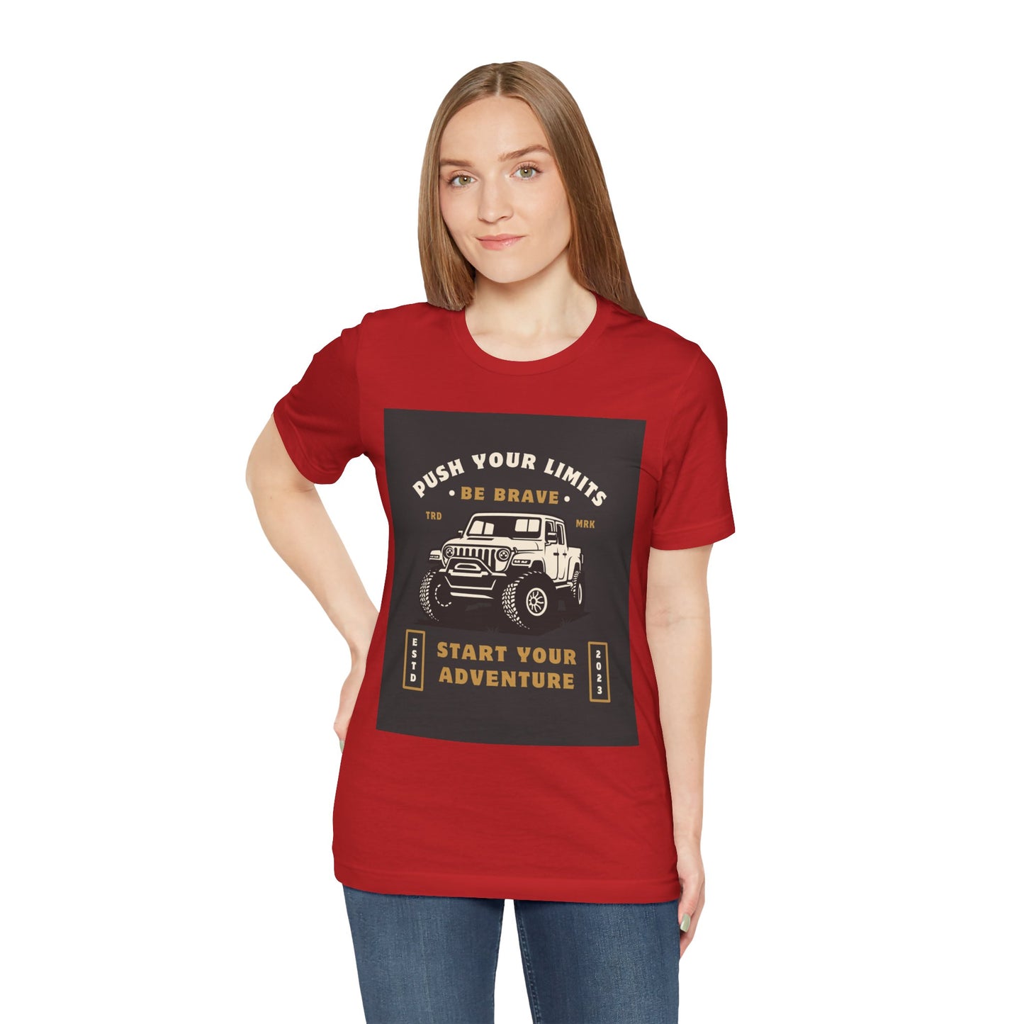 Push Your Limits Adventure-Inspiring Unisex Jersey Tee, Outdoor Shirt, Motivational T-Shirt, Gift for Adventurers, Hiking Apparel, Travel Tee