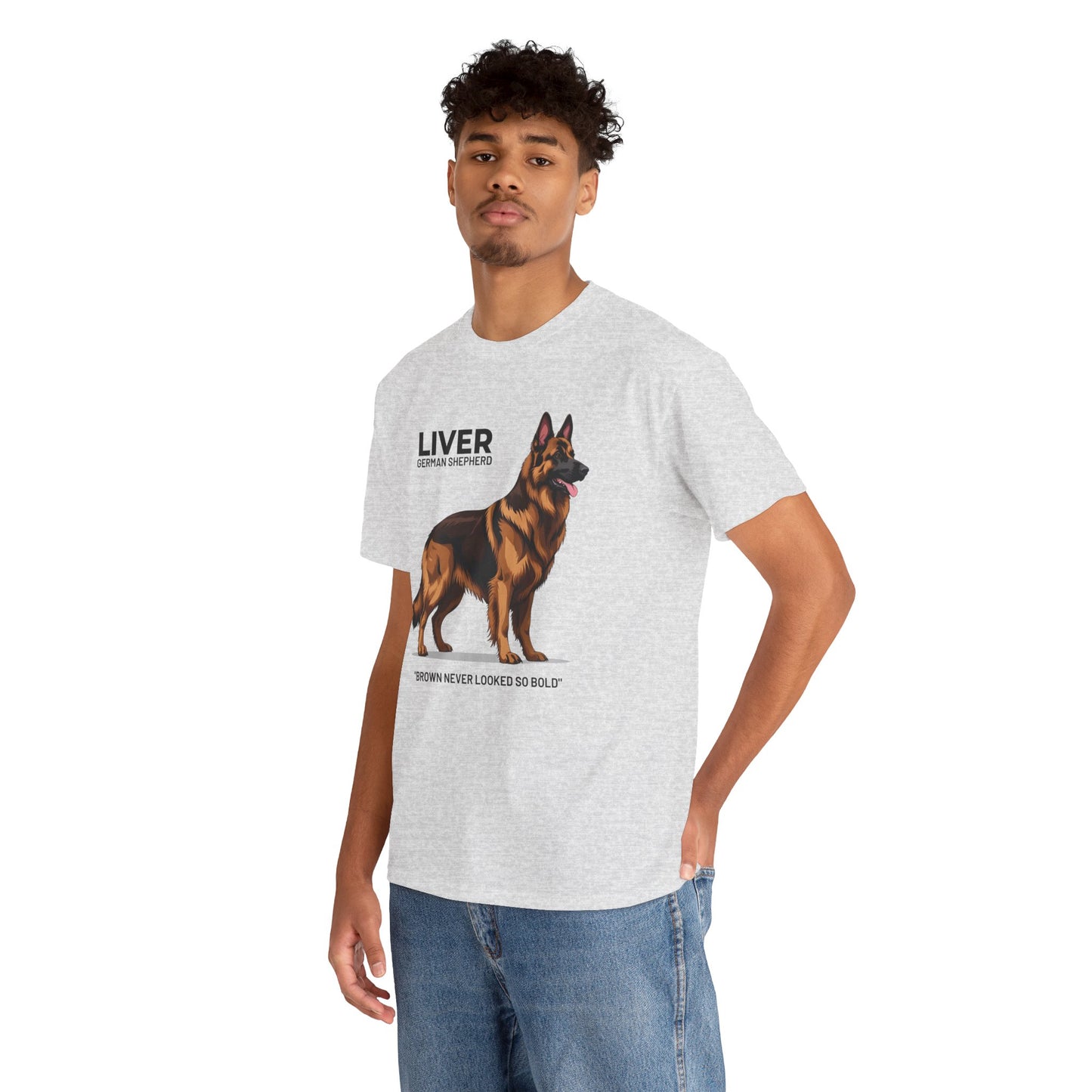Liver German Shepherd Lover Tee - Brown Never Looked So Bold | Dog Owner Gift, Pet Parent Shirt, Animal Lover Apparel